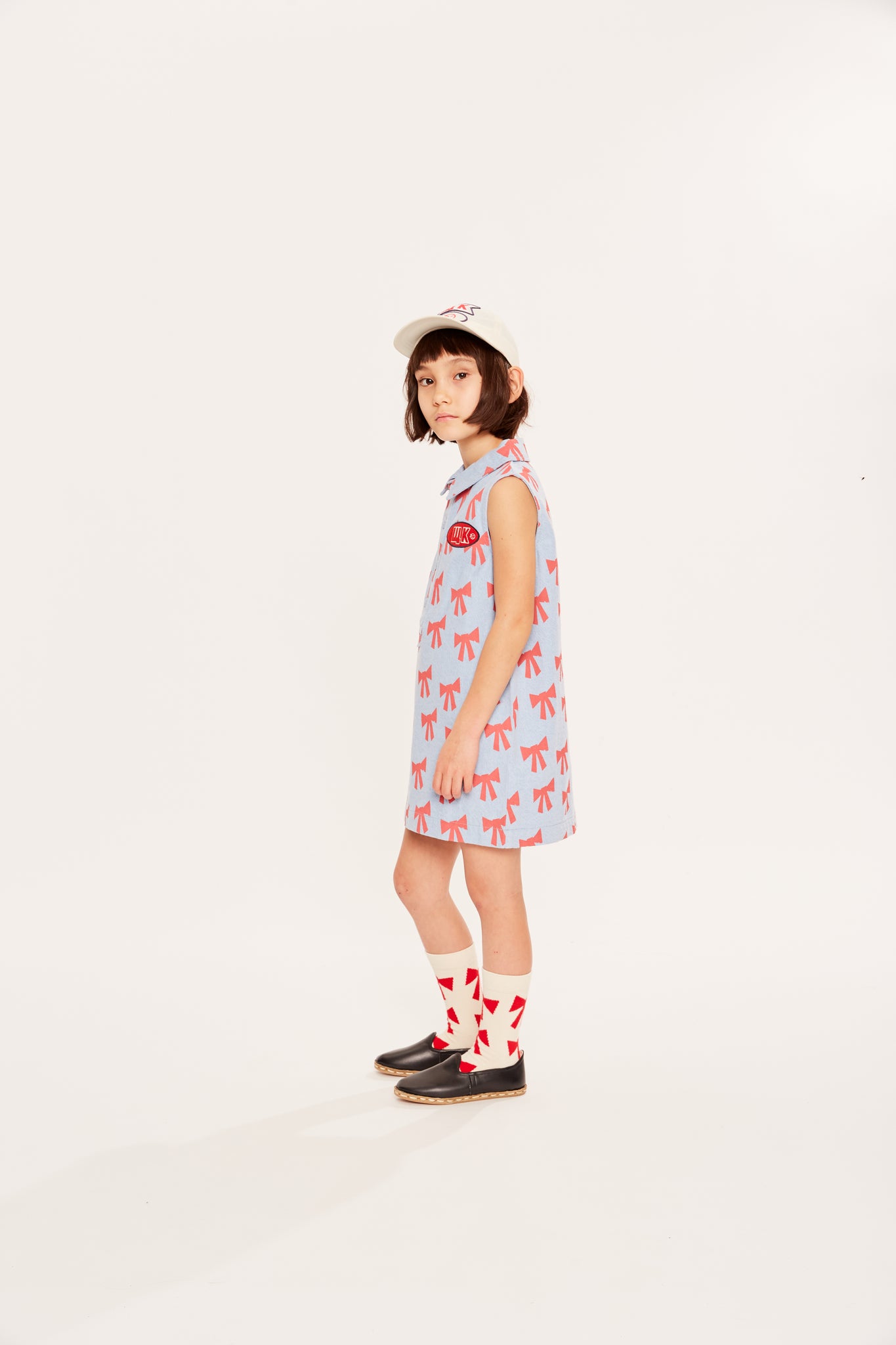 Amore Denim Dress - Setting Sun Bows