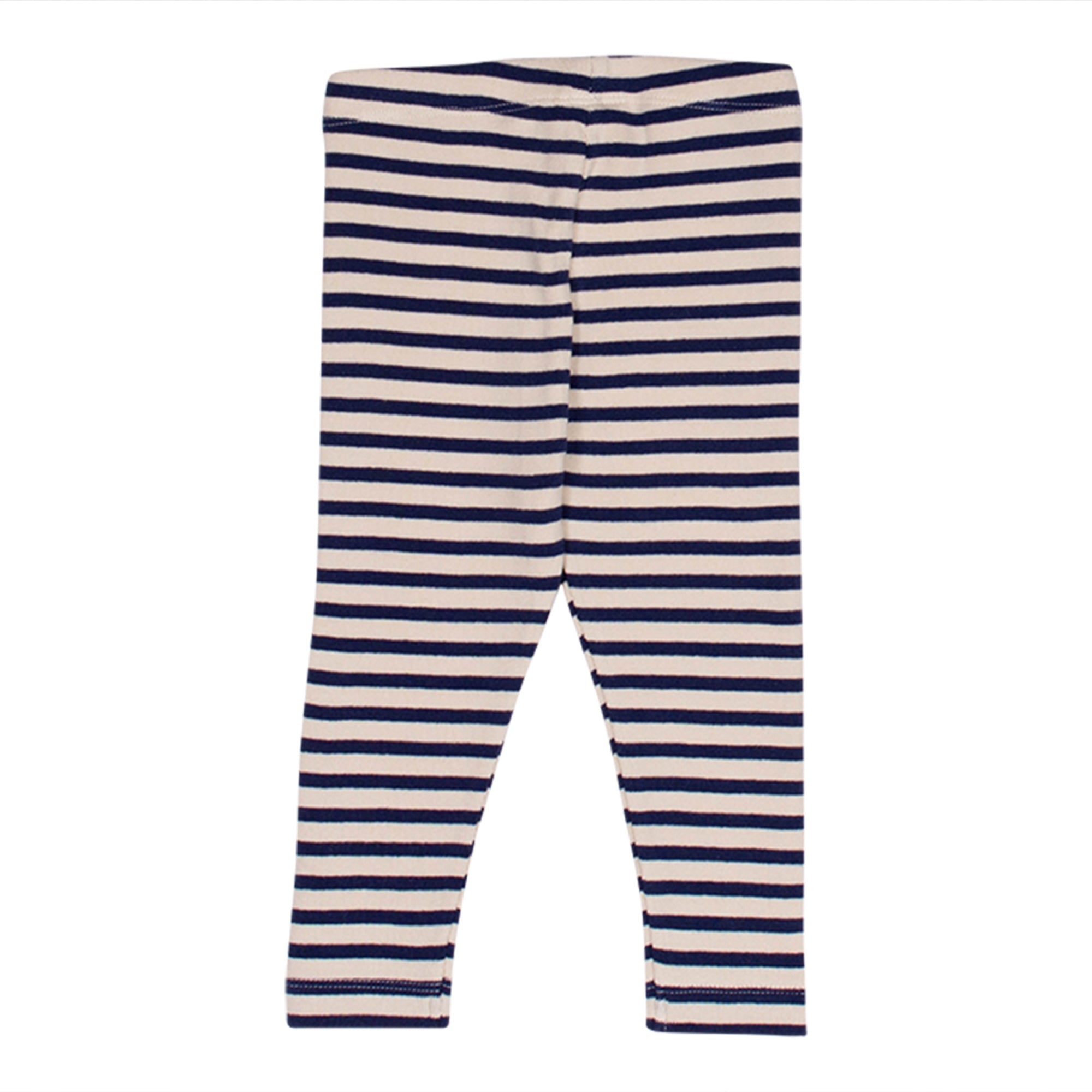 Mini Stripe Legging - Navy/Ecru