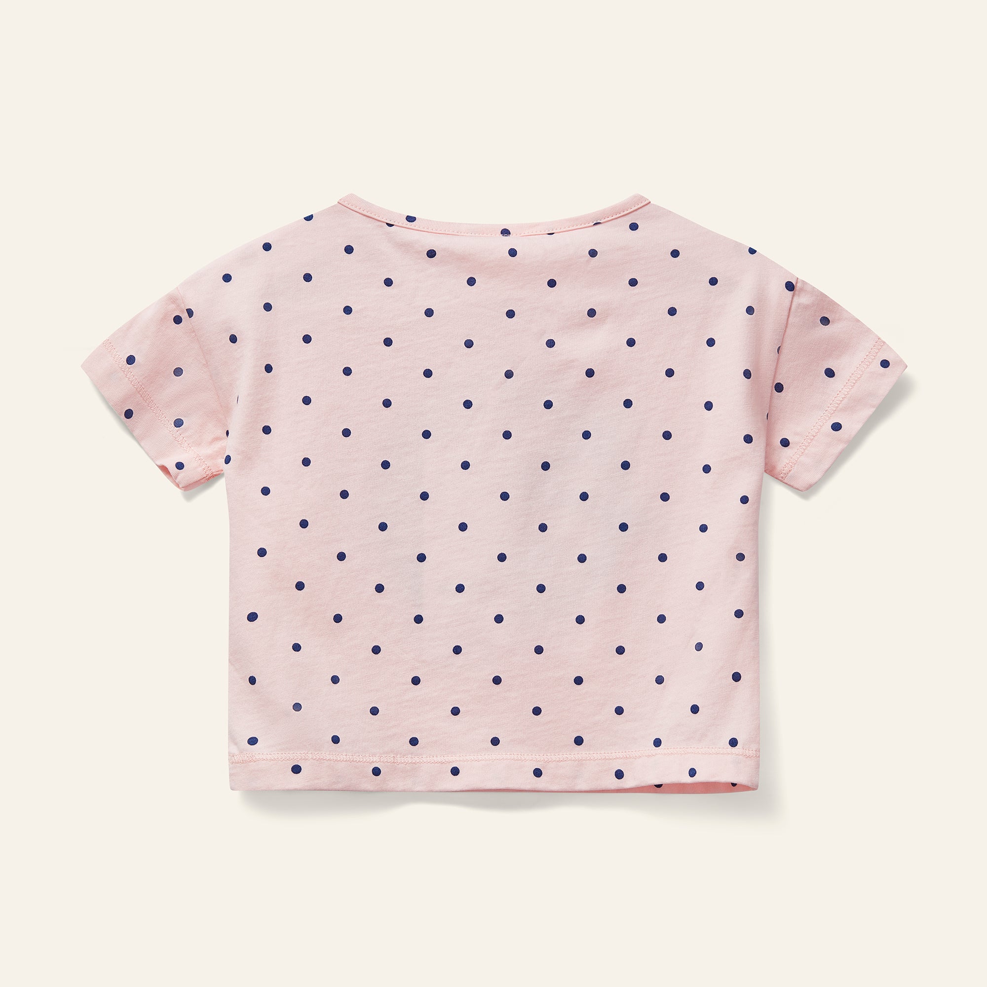 Mini Wynken Tee - Pale Pink Polka