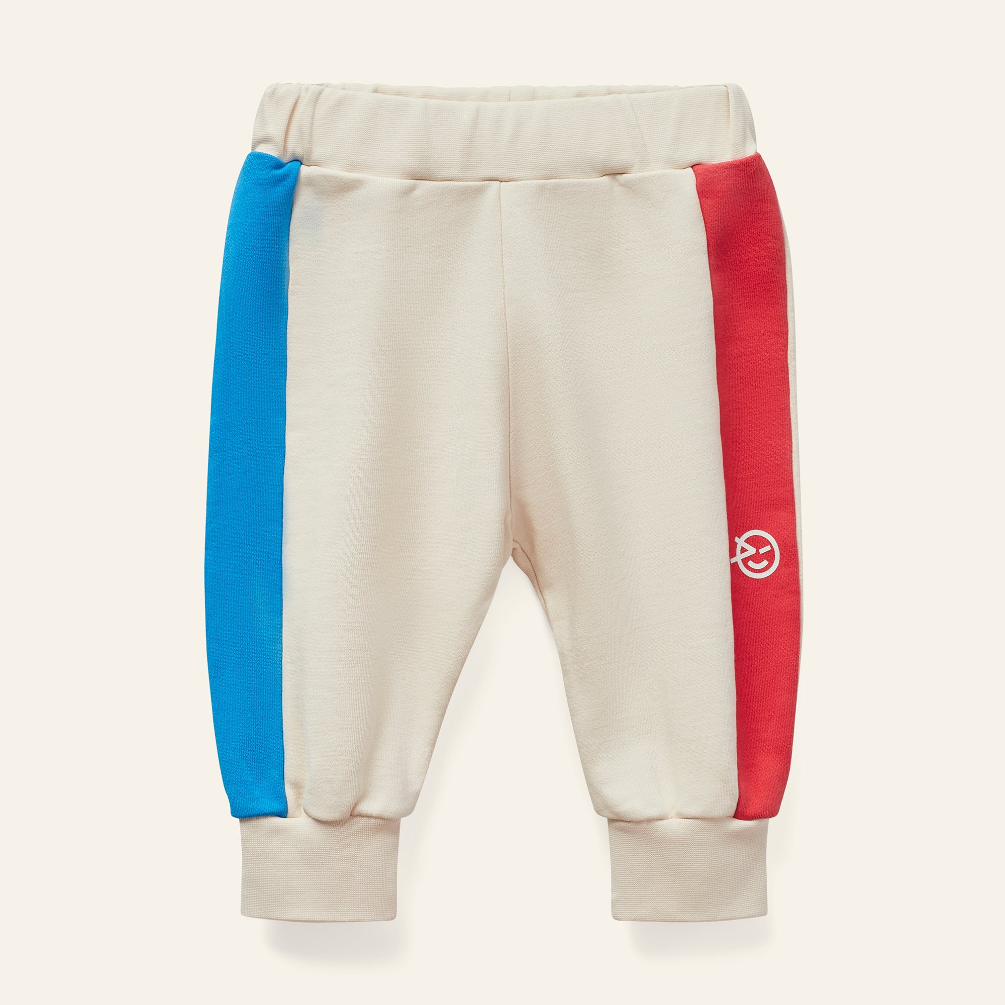 Mini Keel Pant - Ecru / Blue / Red