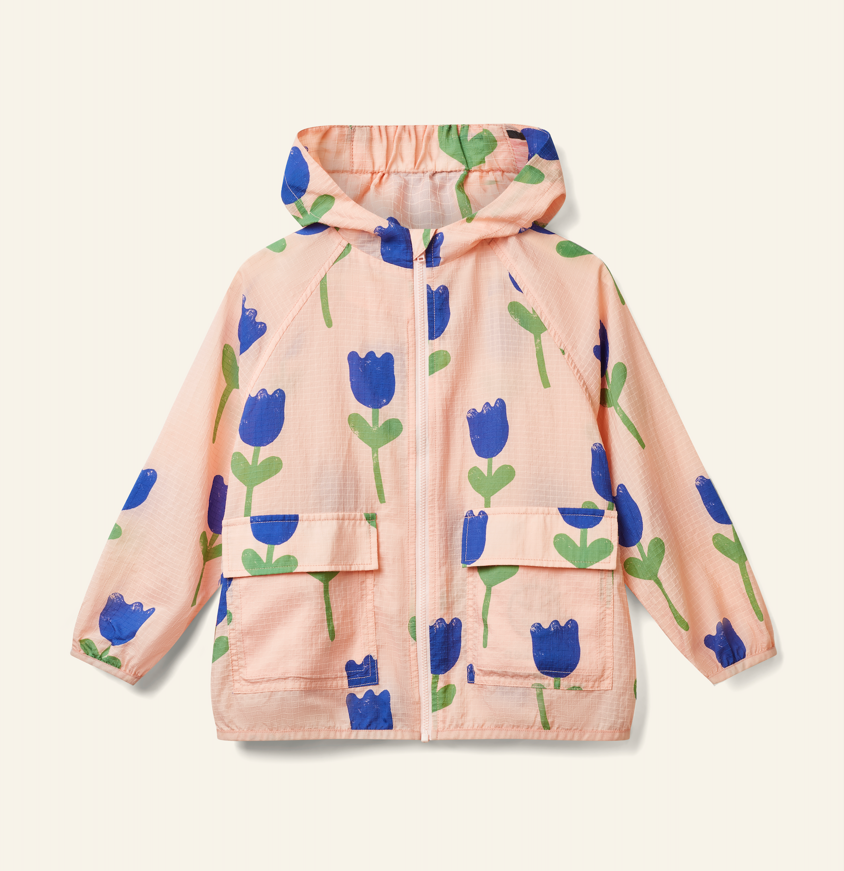 Kons Jacket - Pale Pink Tulips