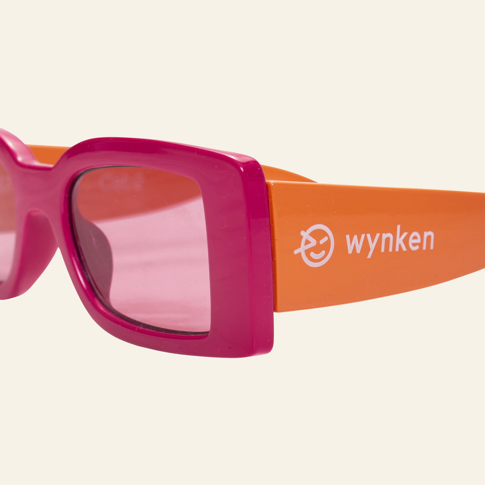 Pop Colour Uv Sunglasses - Magenta/Naranja