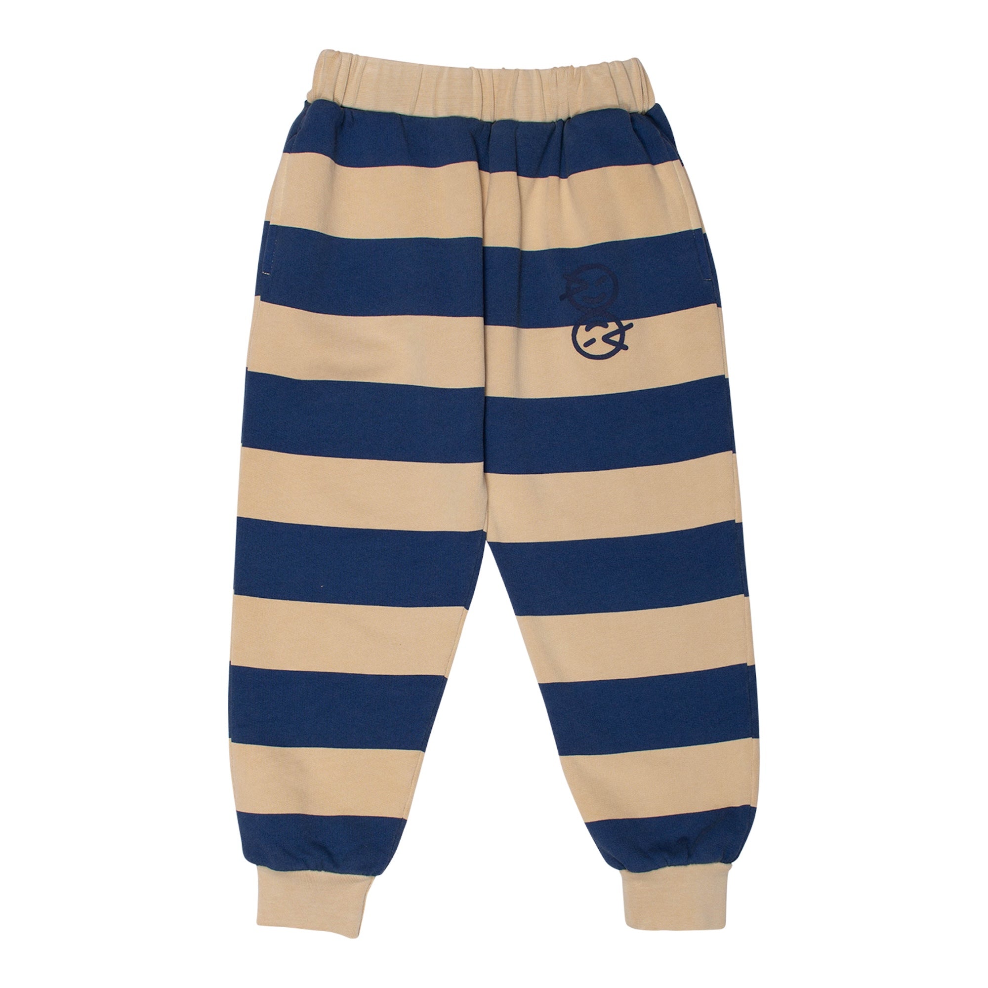 Amore Track Pant - Sand/Cobalt Stripe