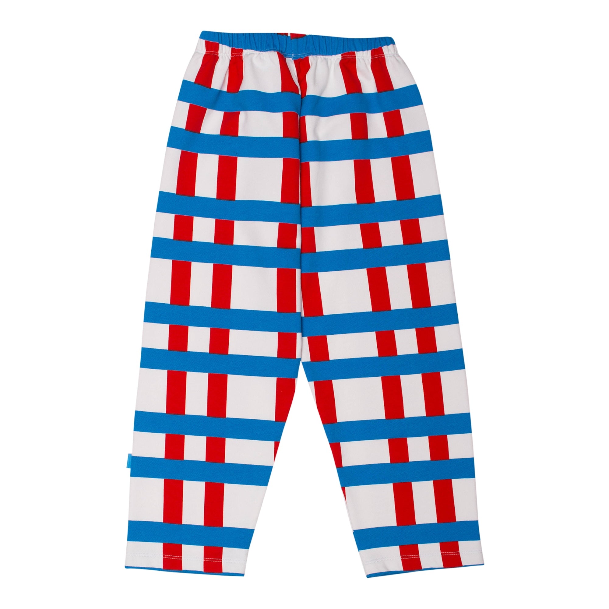 Tulip Pant - Big Check Red/Turquoise