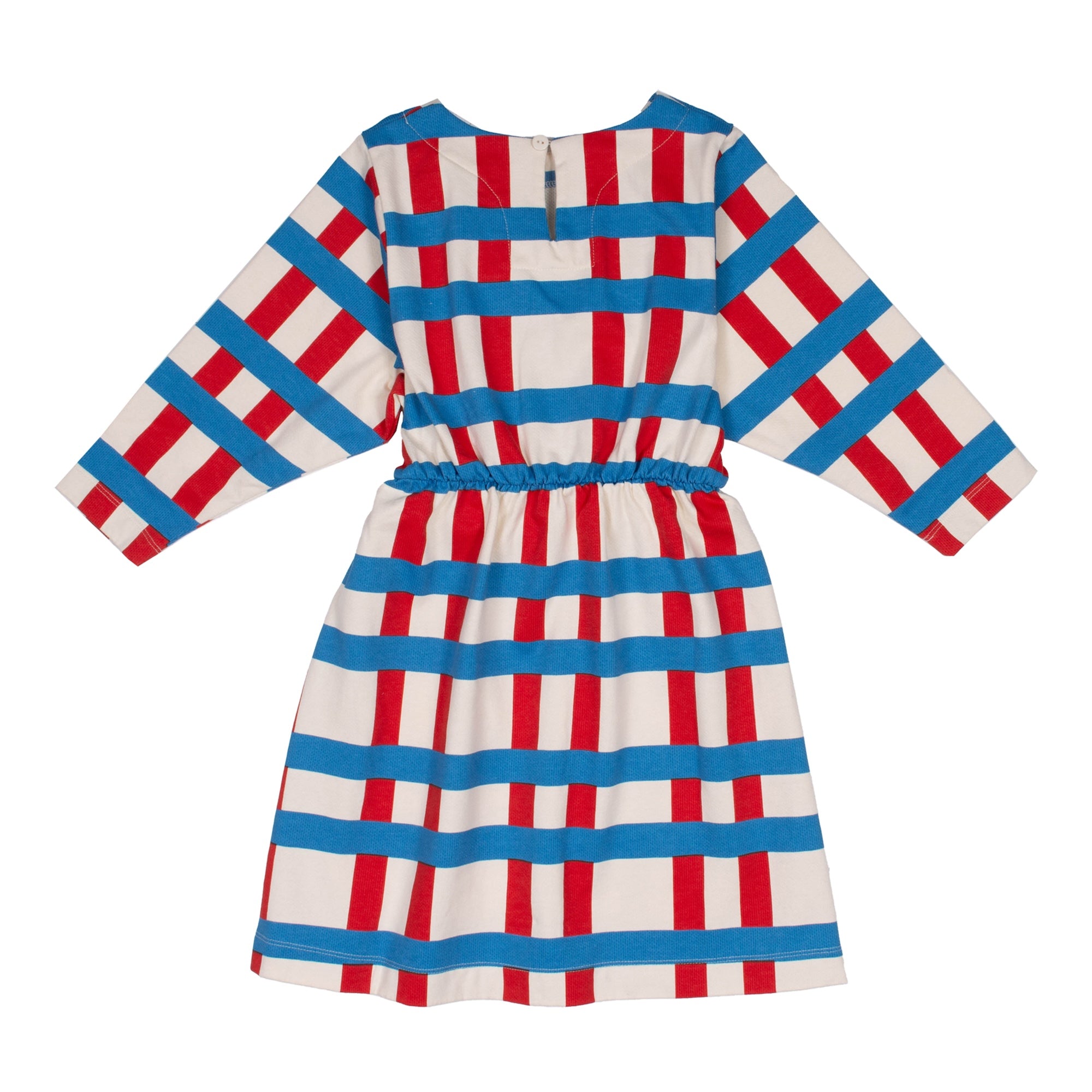 Big Check Foca Dress - Pillar Red/Turquoise