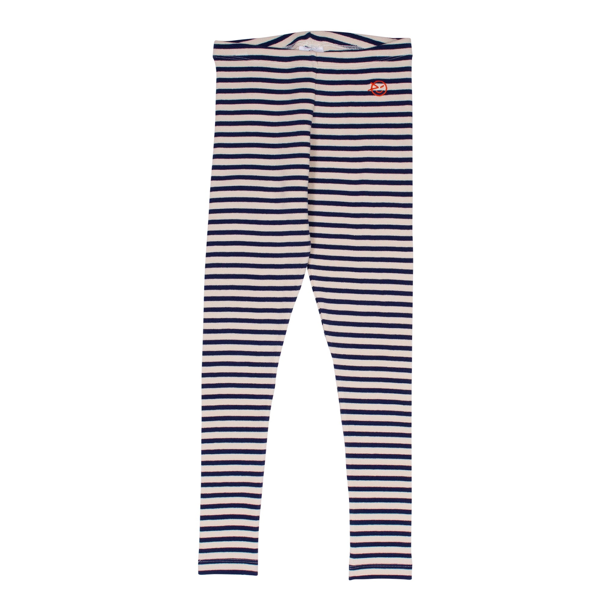 Stripe Legging - Navy/Ecru