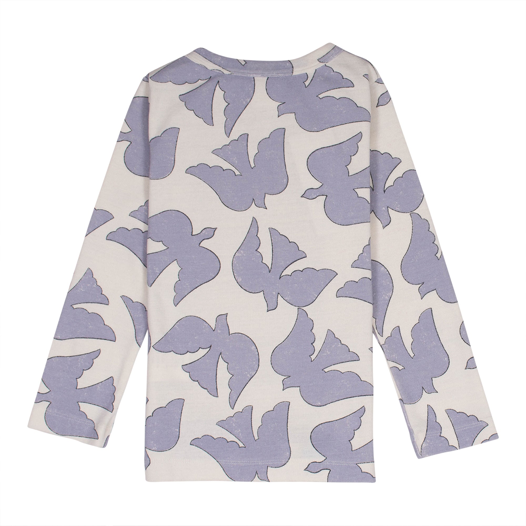 Emi Fitted Tee - Ecru Birds