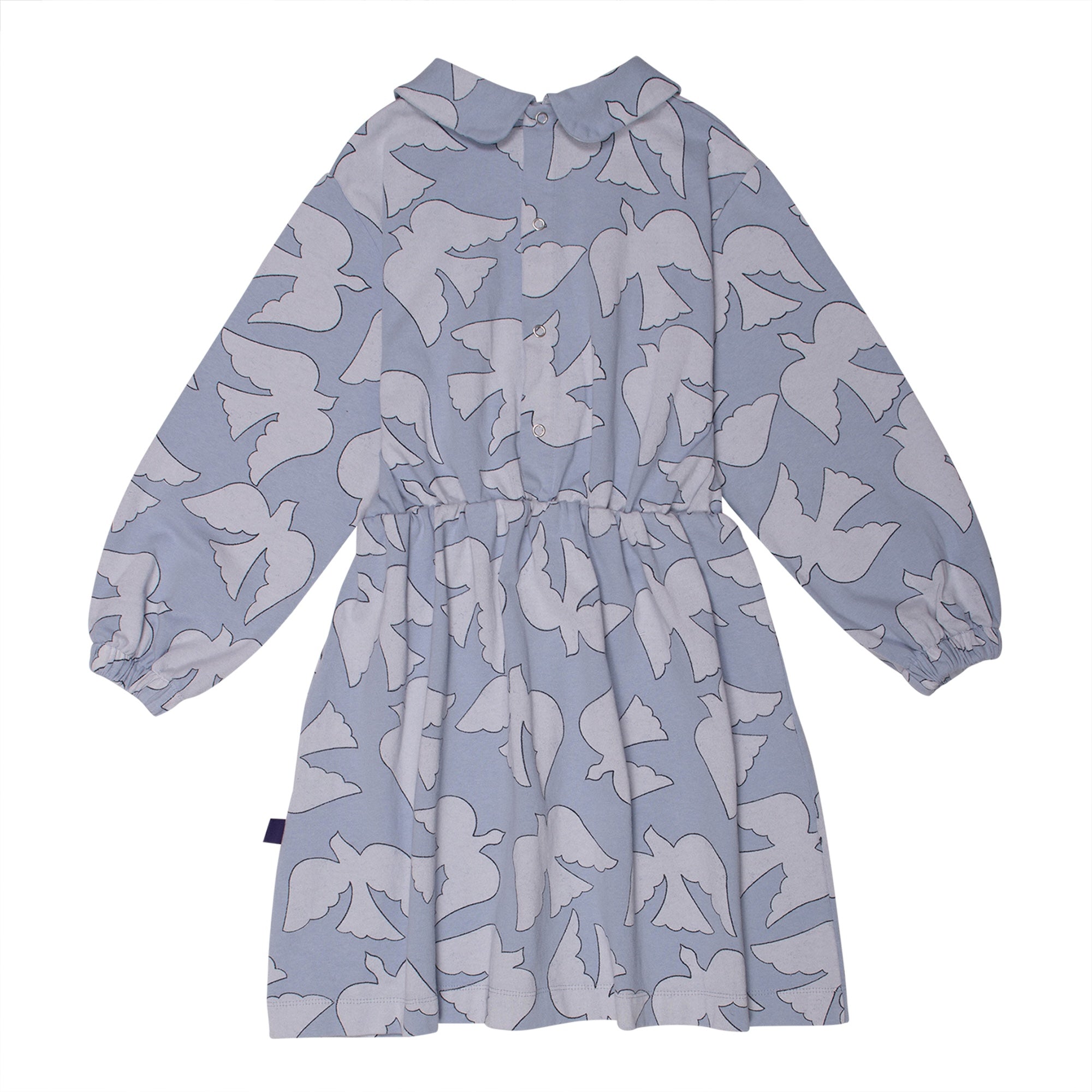 Cloud Dress - Blue Grey Birds