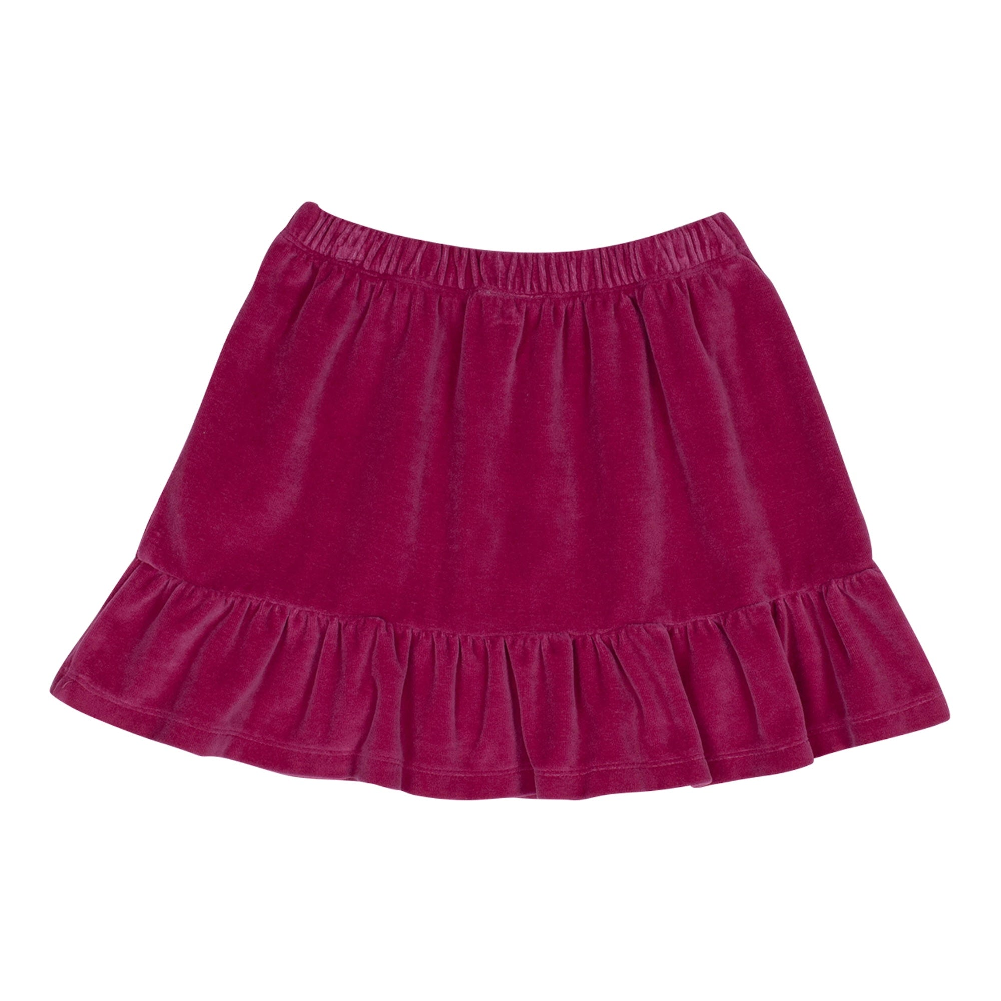 Velour Skirt - Magenta