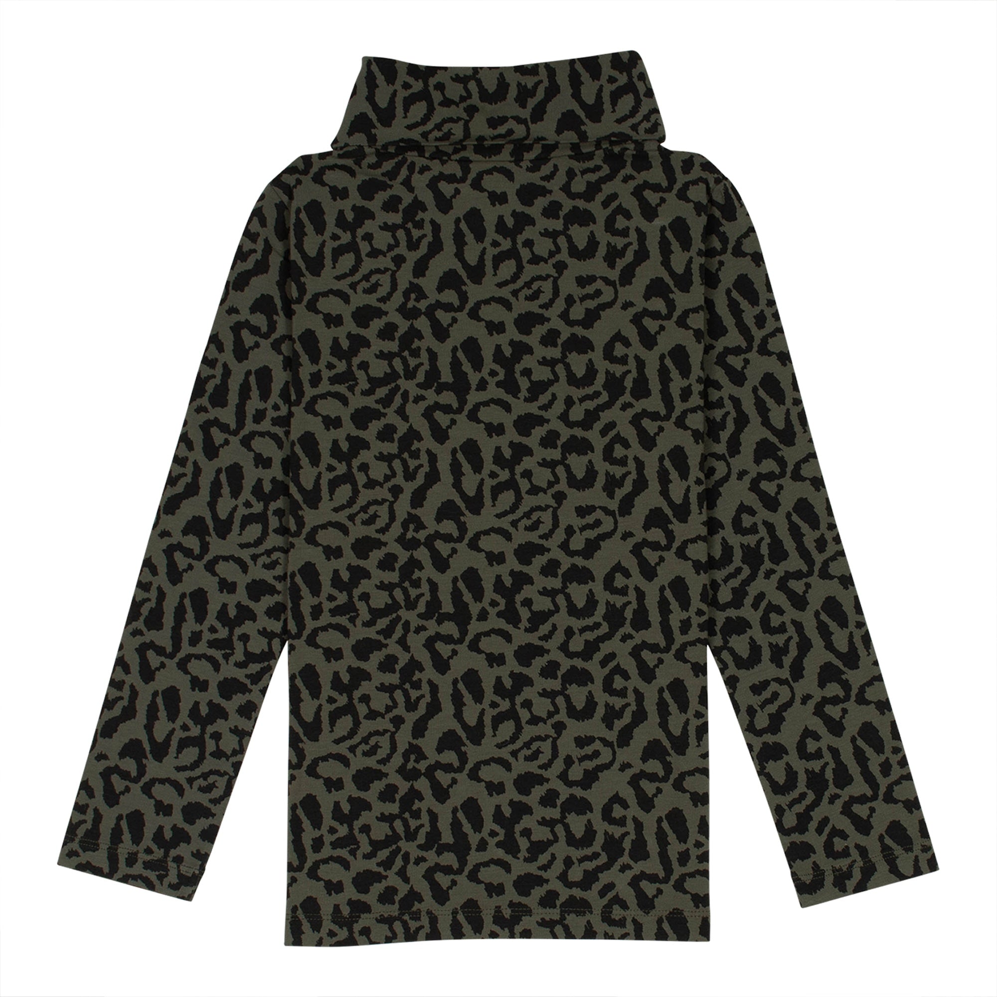 Pony Roll Neck - Khaki Leopard