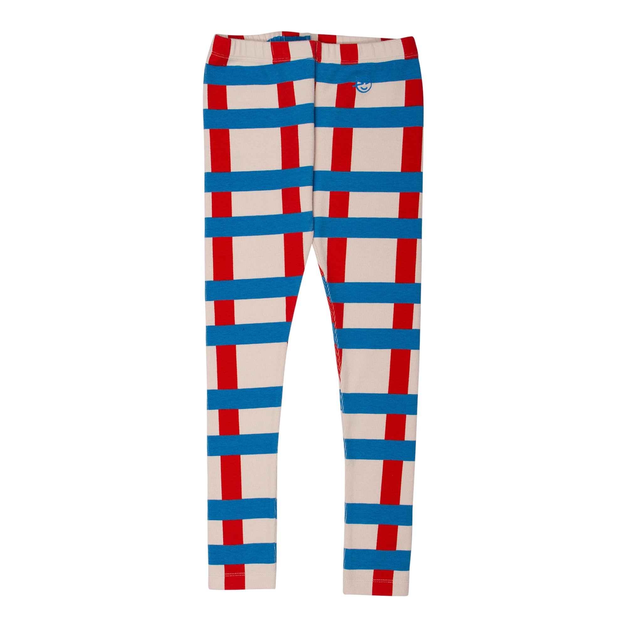 Big Check Legging - Pillar Red/Turquoise