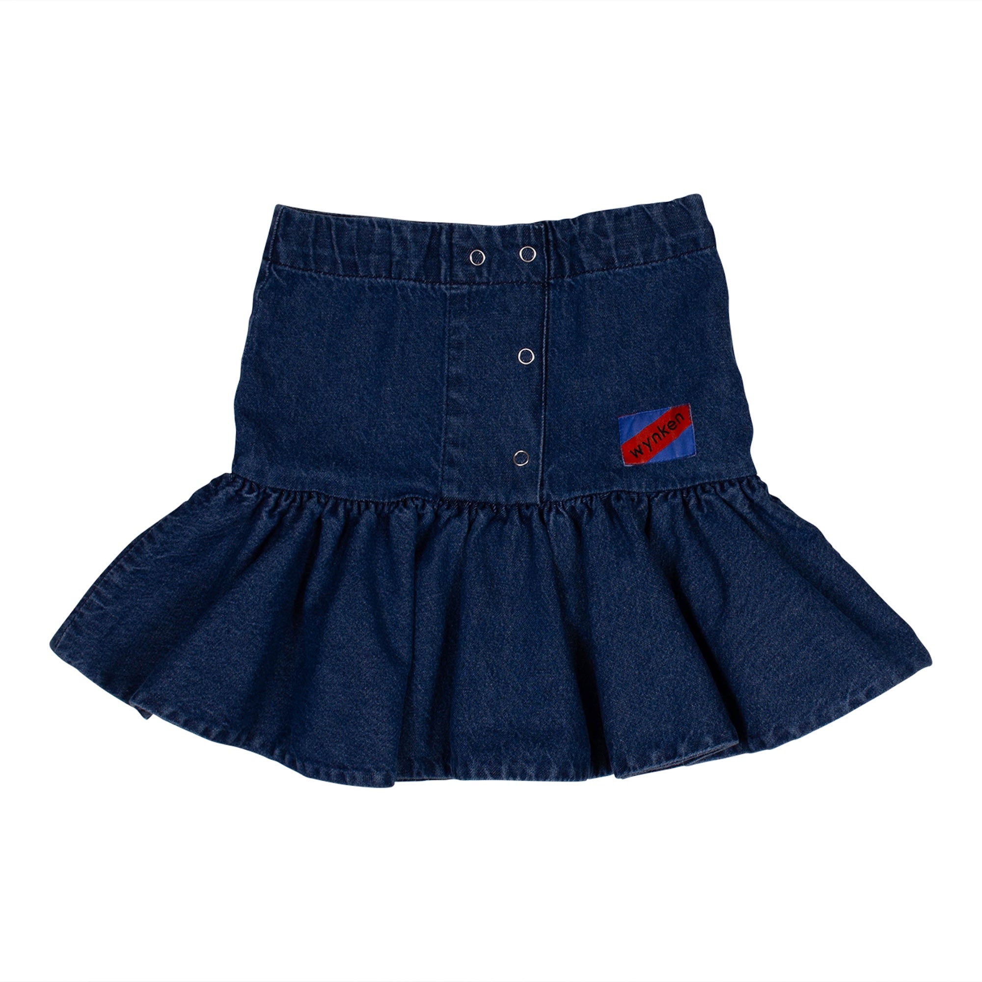 Denim Puff Skirt - Indigo Mid Wash