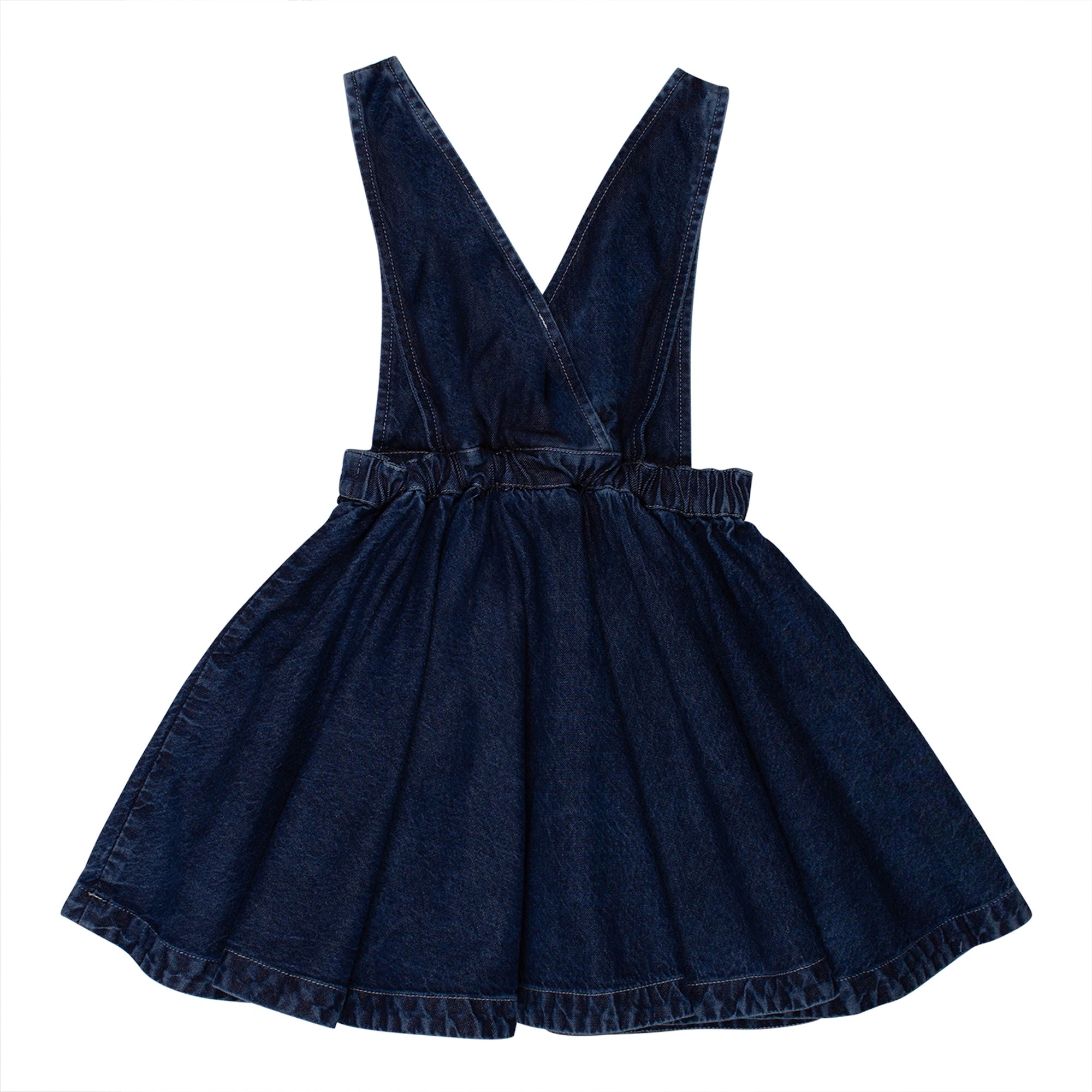 Chio Puff Short Pinafore - Rinse Wash