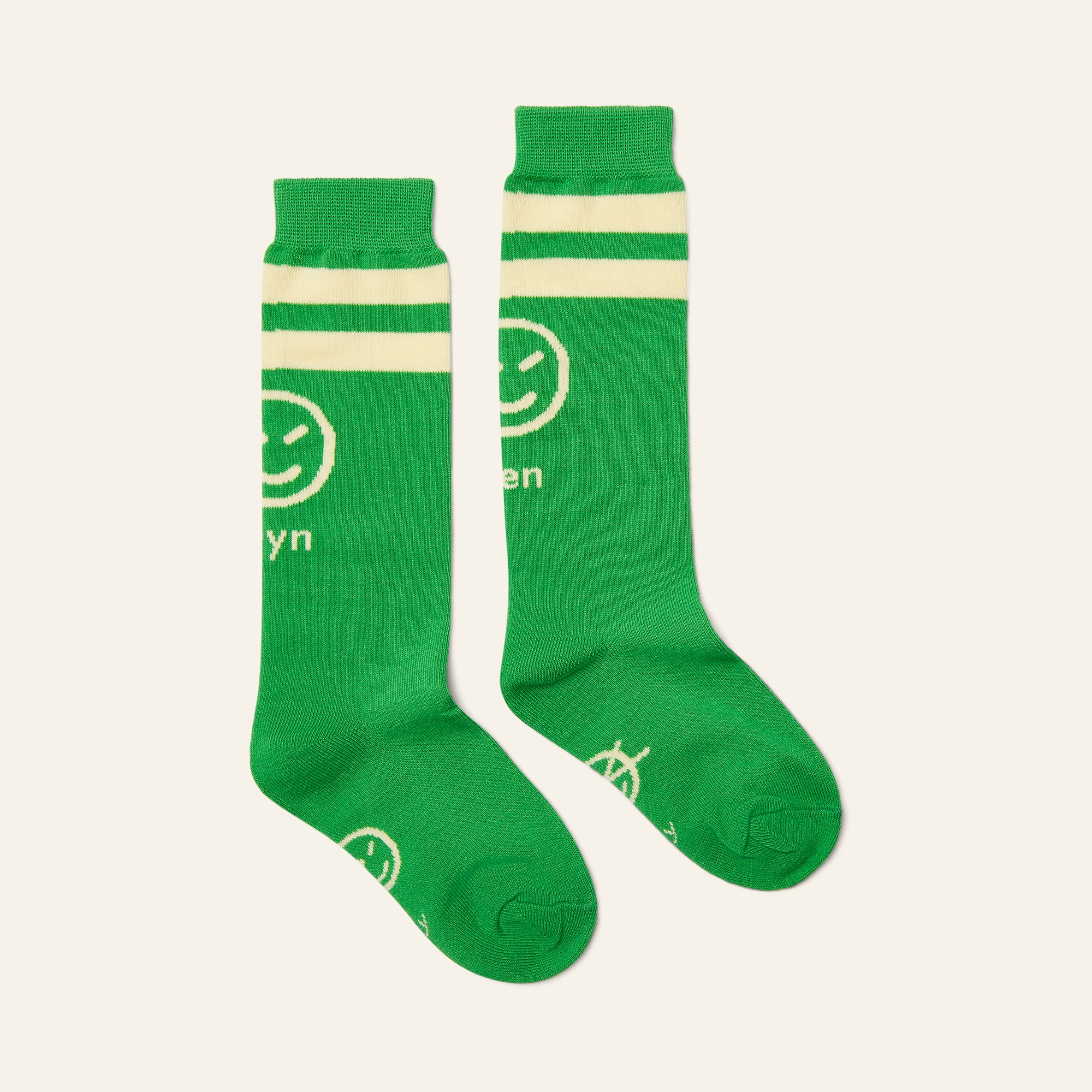 Vela Wynken Sock - Fresh Green / Ecru