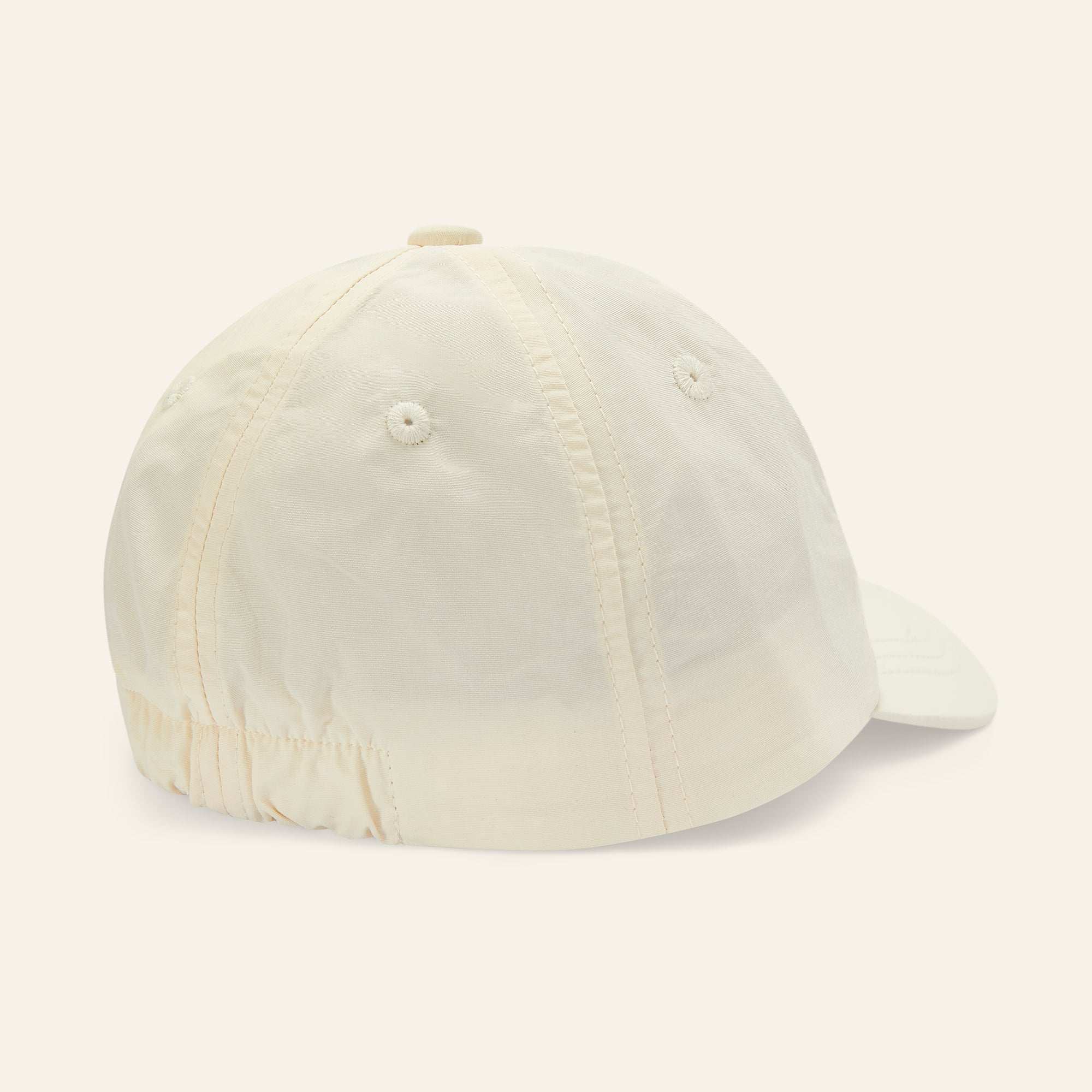 Nylon Badge Cap - Ecru