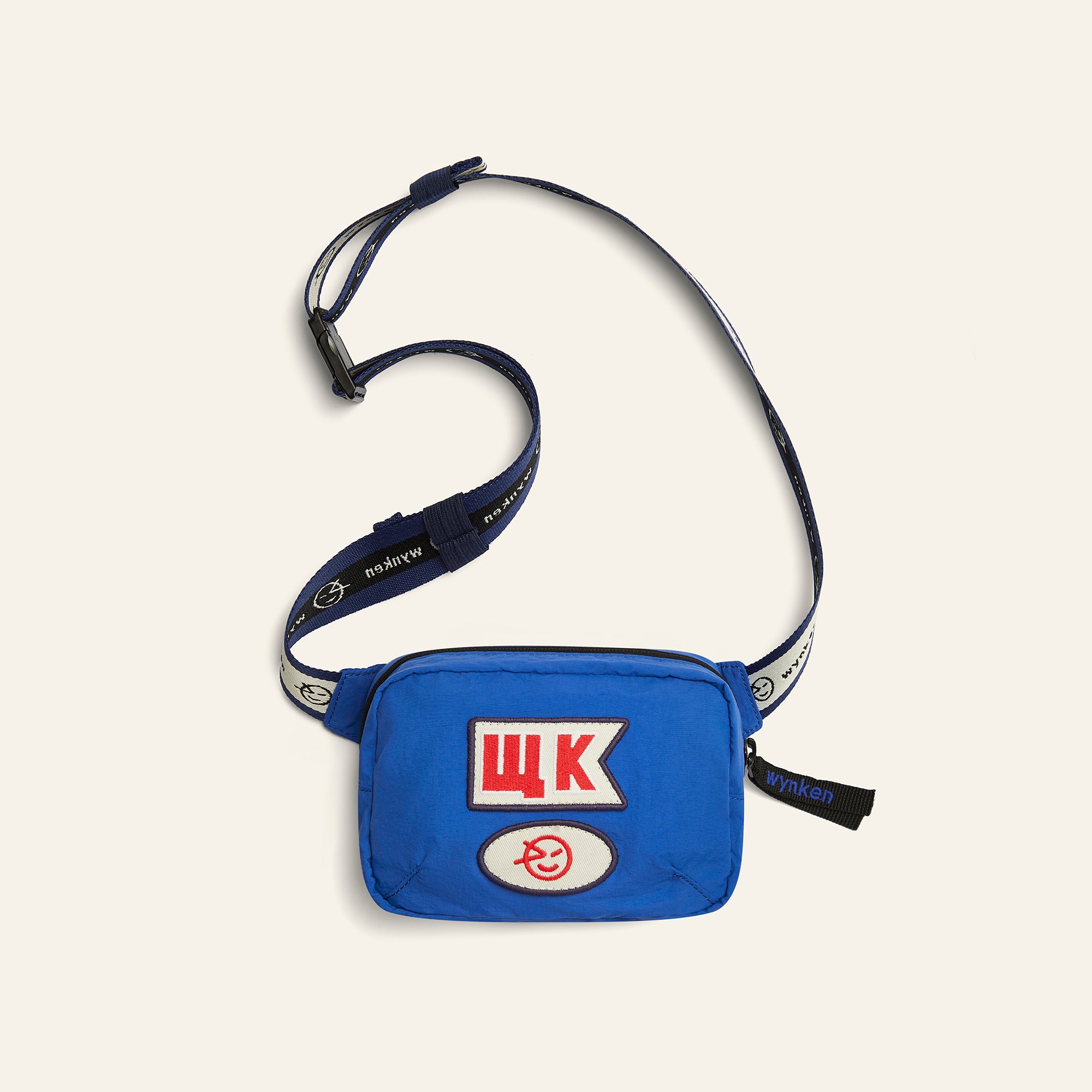 Nylon Crossbody Bag - Strong Blue