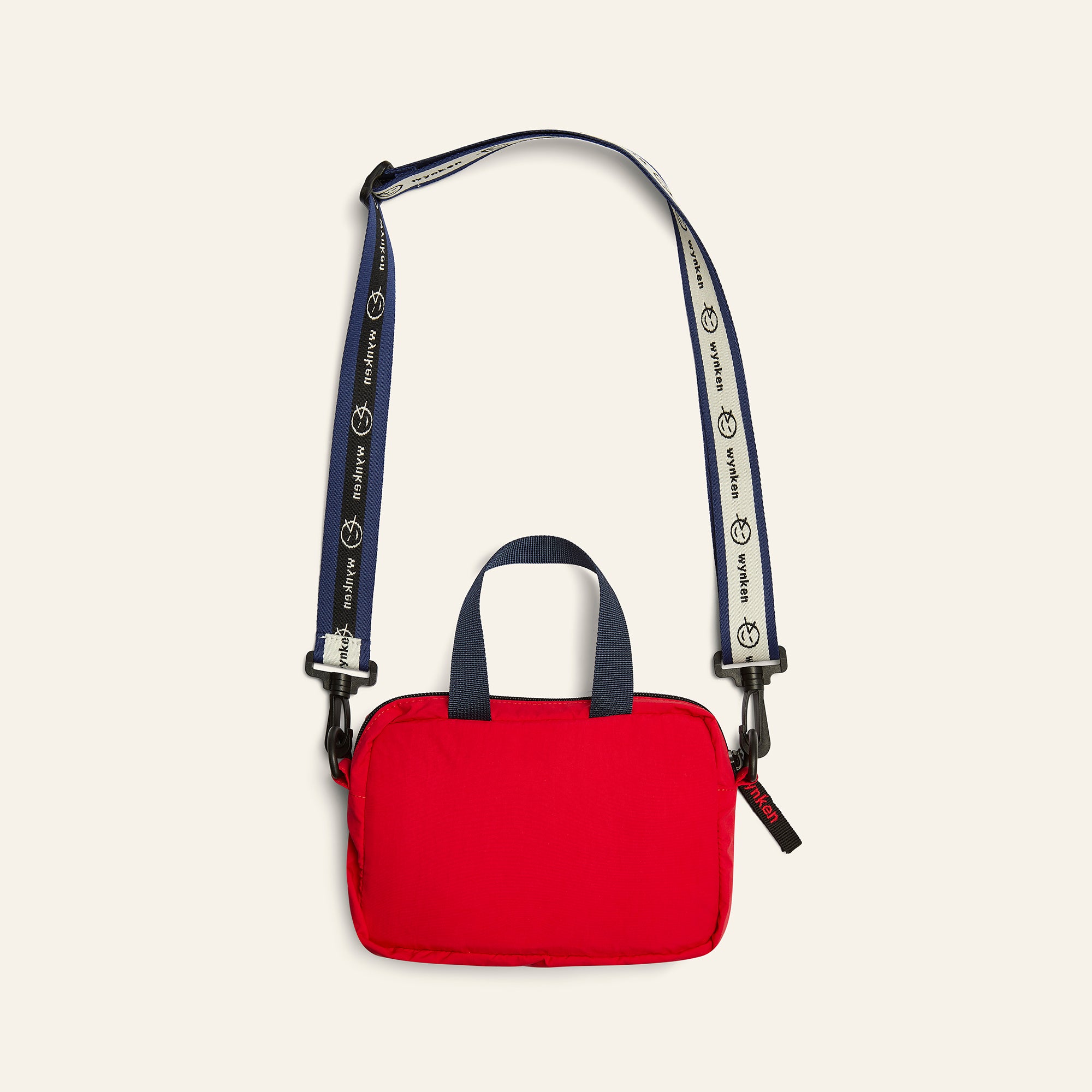 Nylon Badge Bag - Red