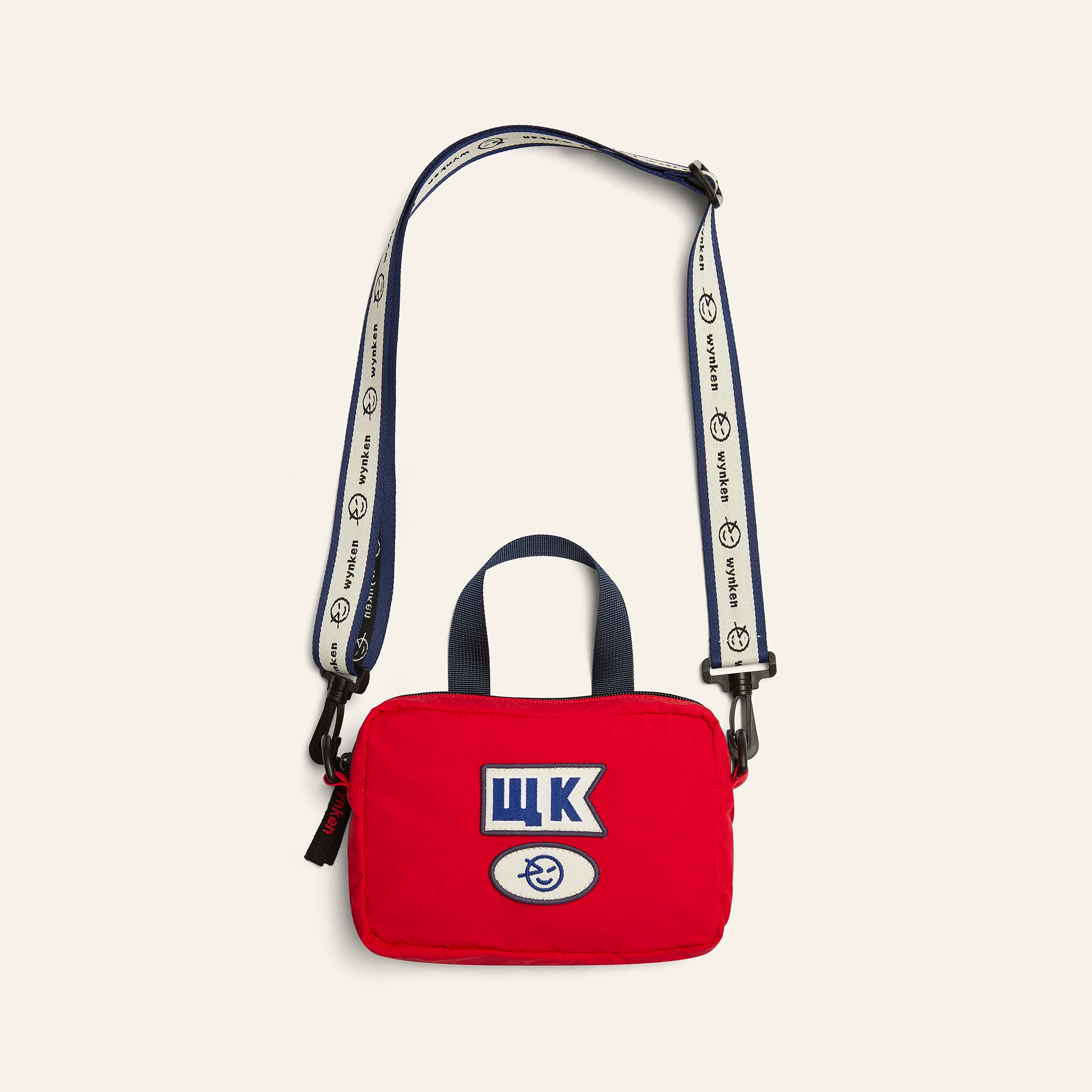 Nylon Badge Bag - Red