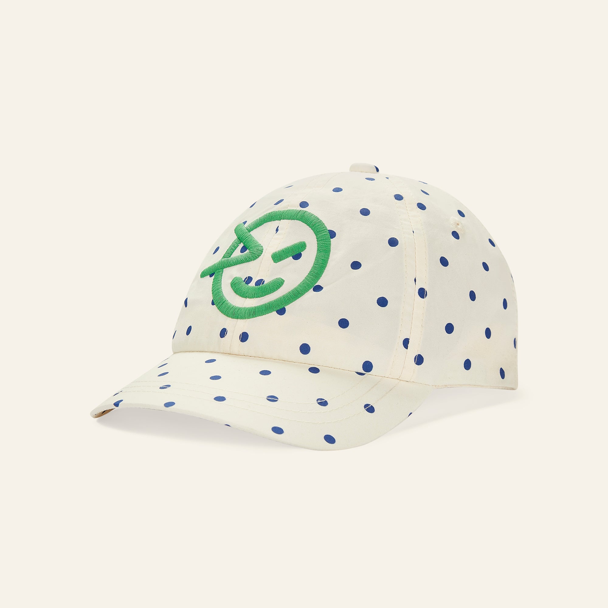 Dotty Cap - Ecru / Fresh Green