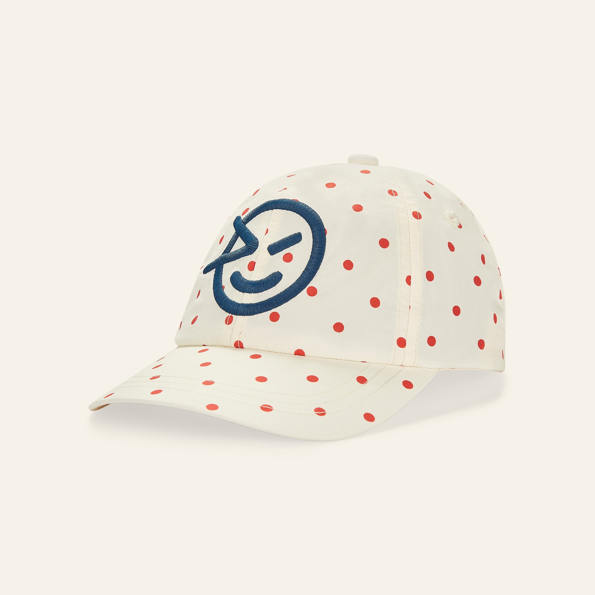 Dotty Cap - Ecru / Red