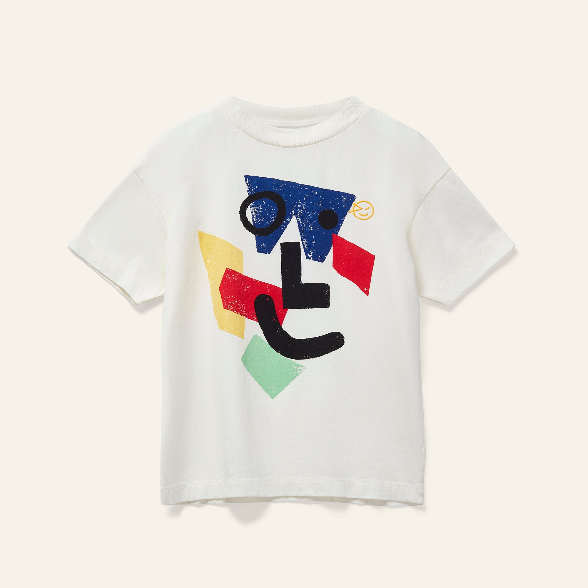 Amazed Face Tee - Ecru