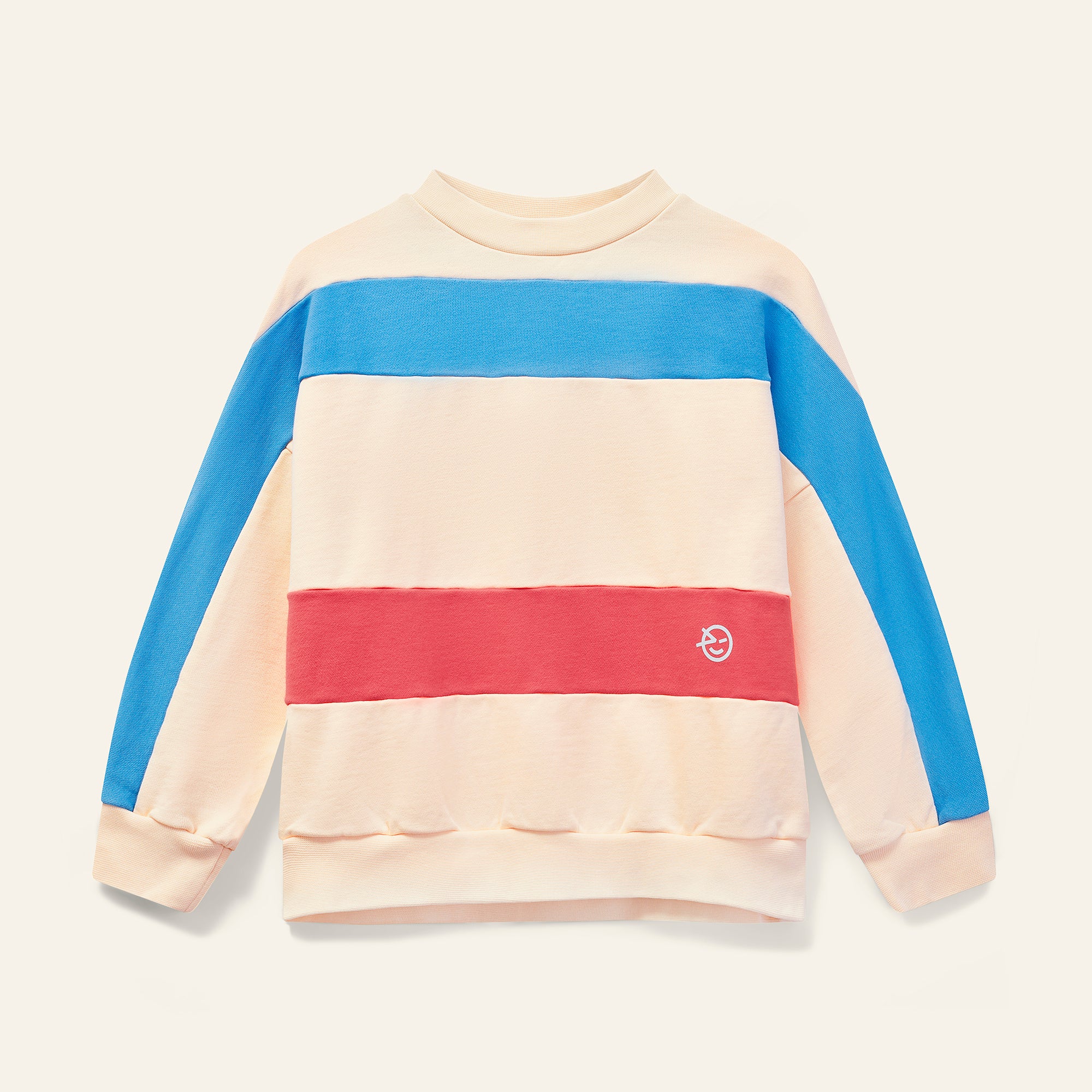 Keel Sweat - Ecru / Blue / Red