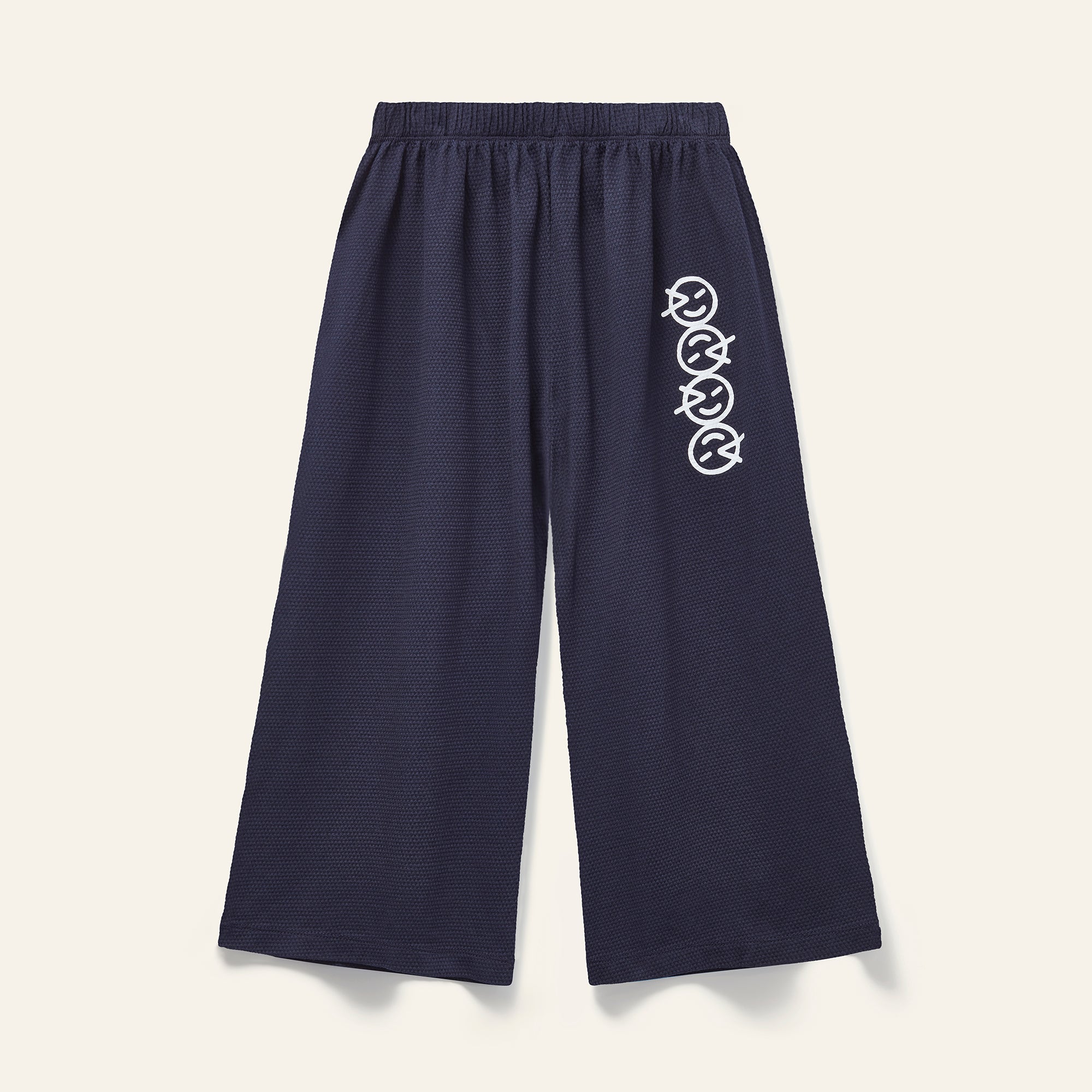 Wide Leg Airy Pant - Navy