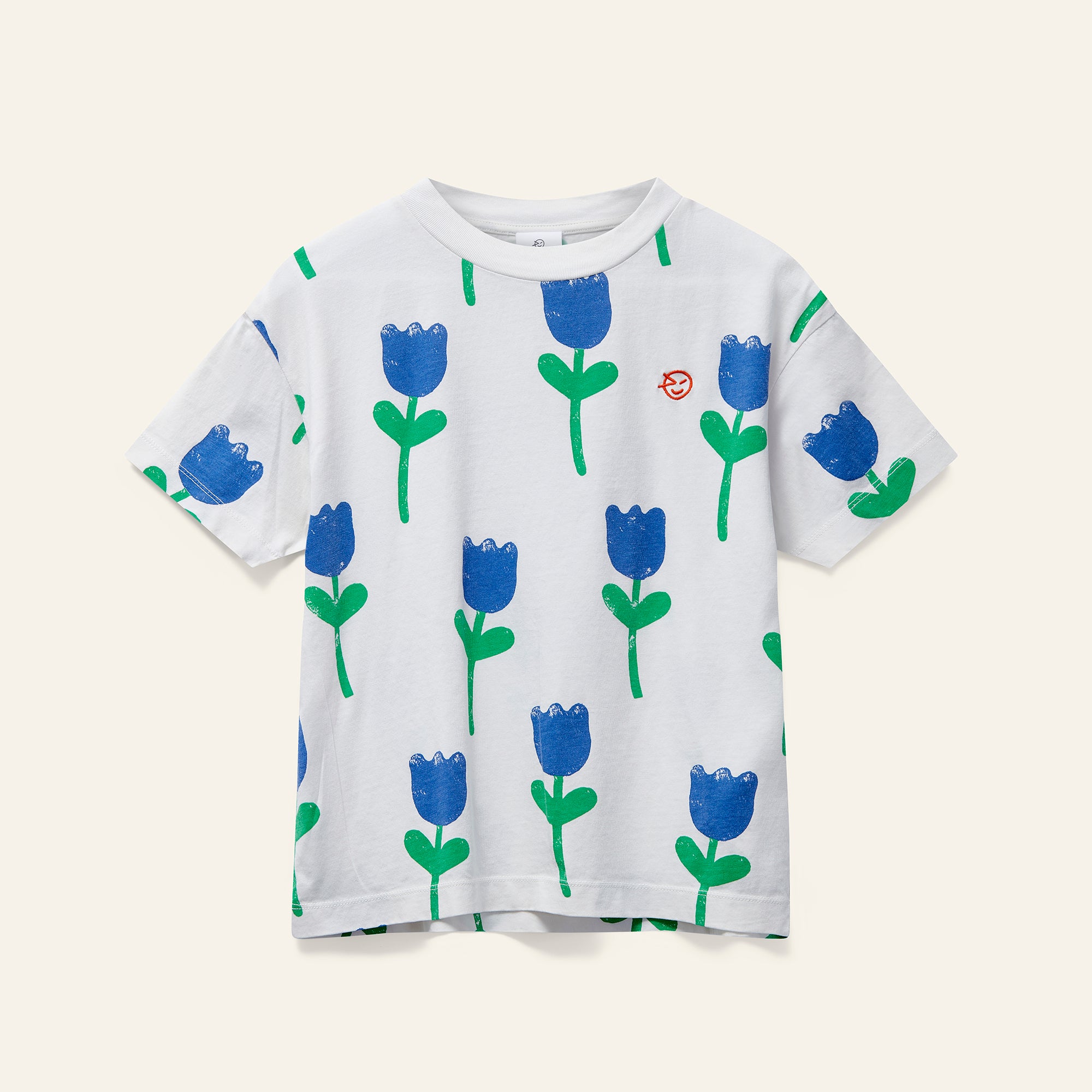 Kite Tee - Ecru Tulips