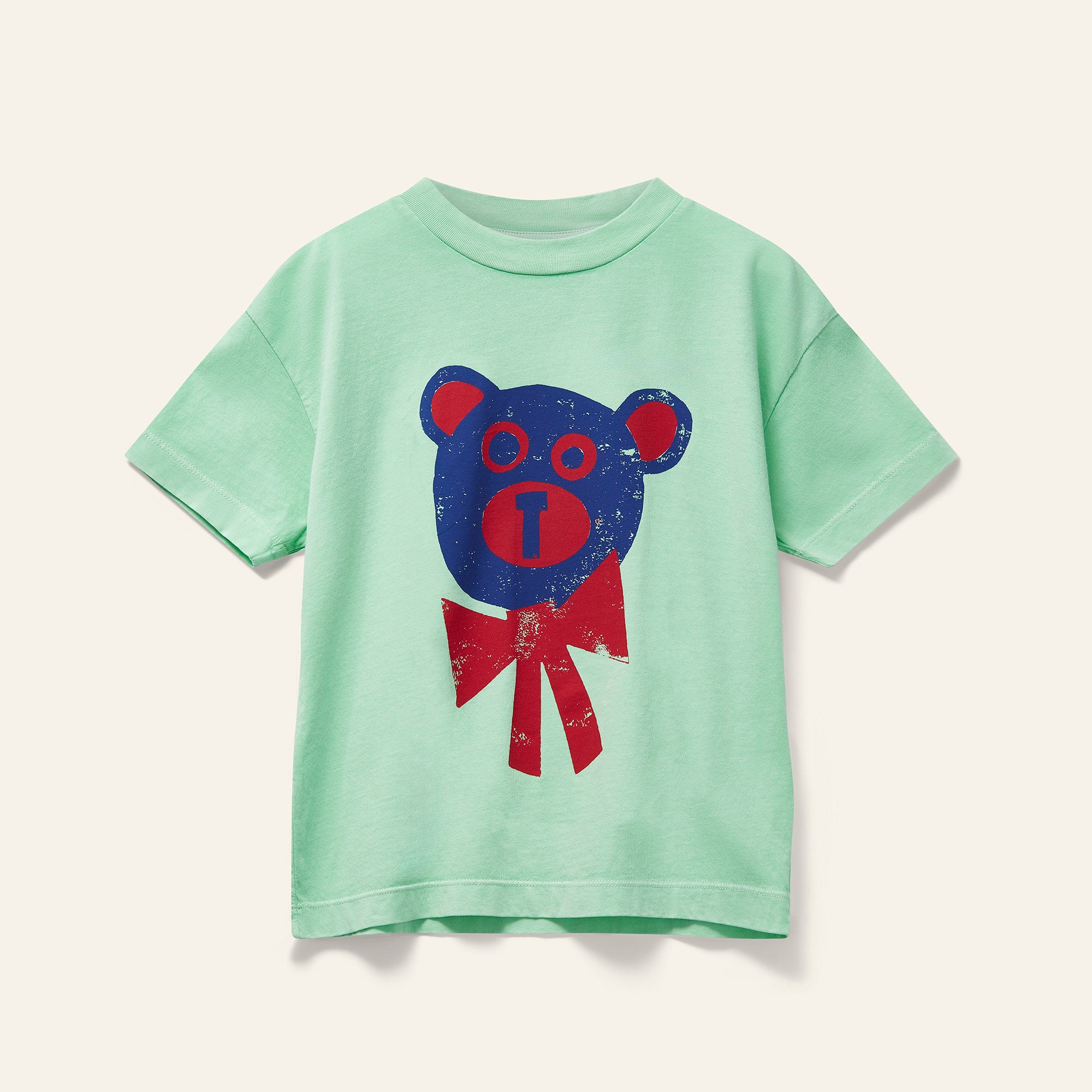 Kite Tee - Pale Green Bear