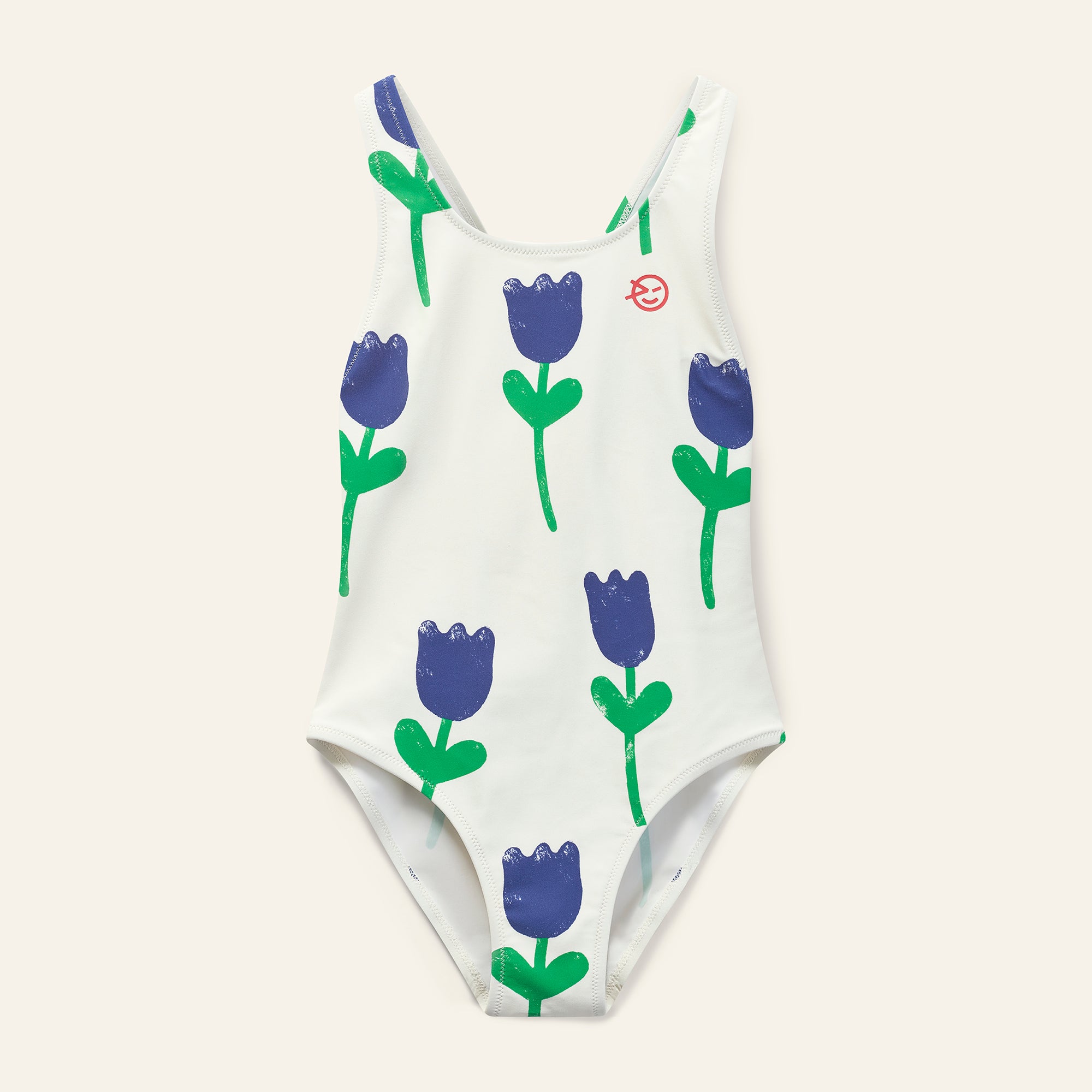 Kite Swimsuit - Ecru Tulips