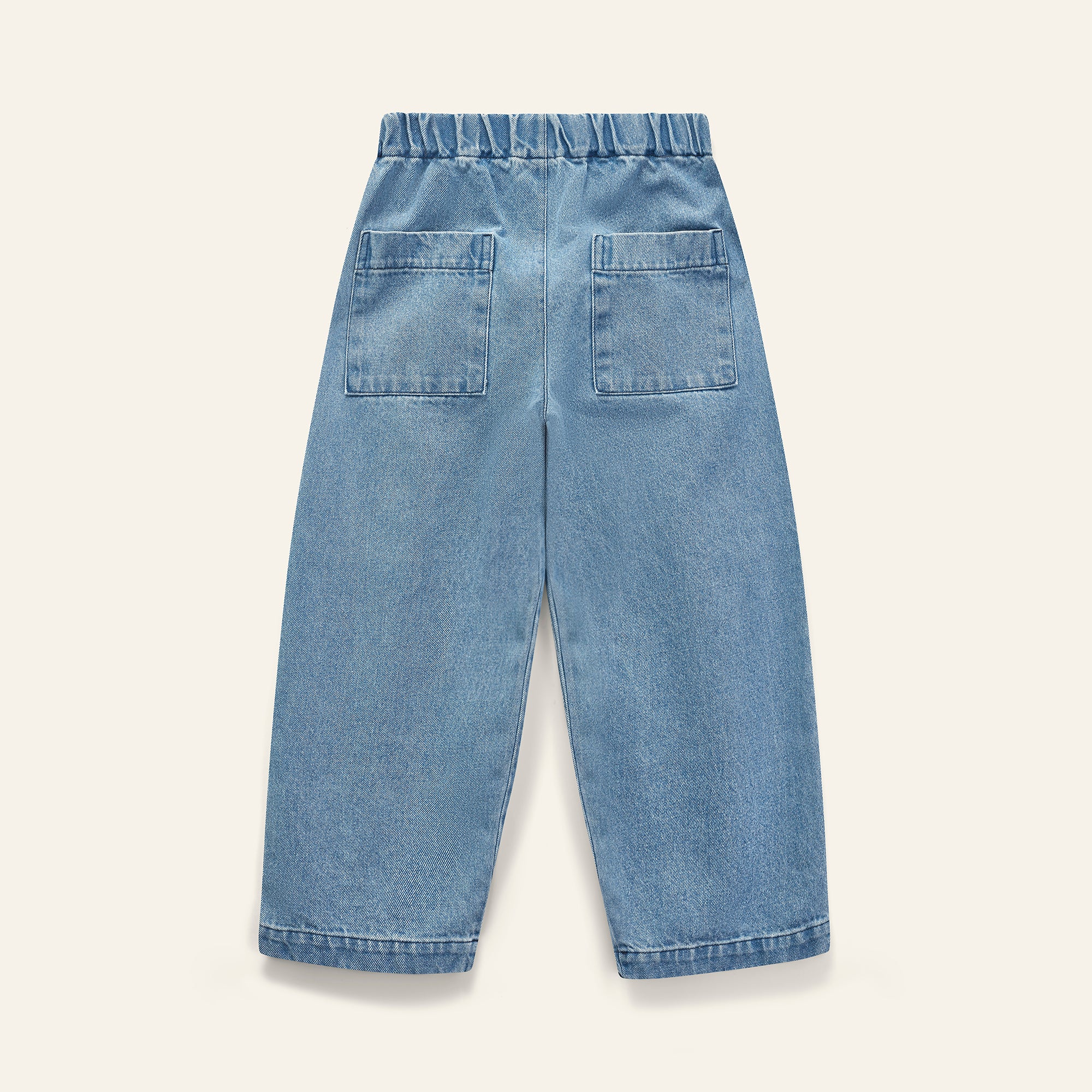 Denim Patch Pant - Mid Bleach Wash