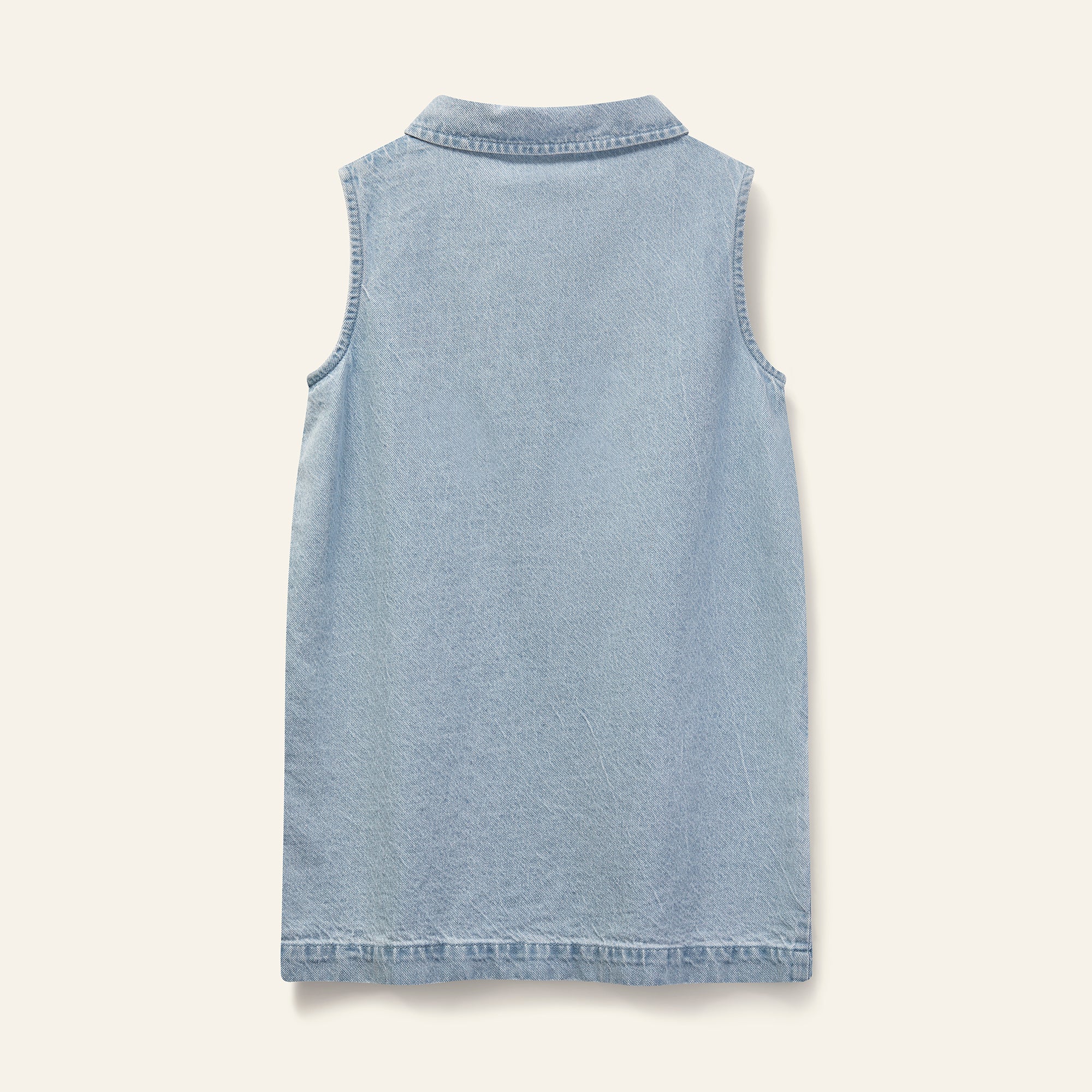 Amore Denim Dress - Pale Bleach Denim