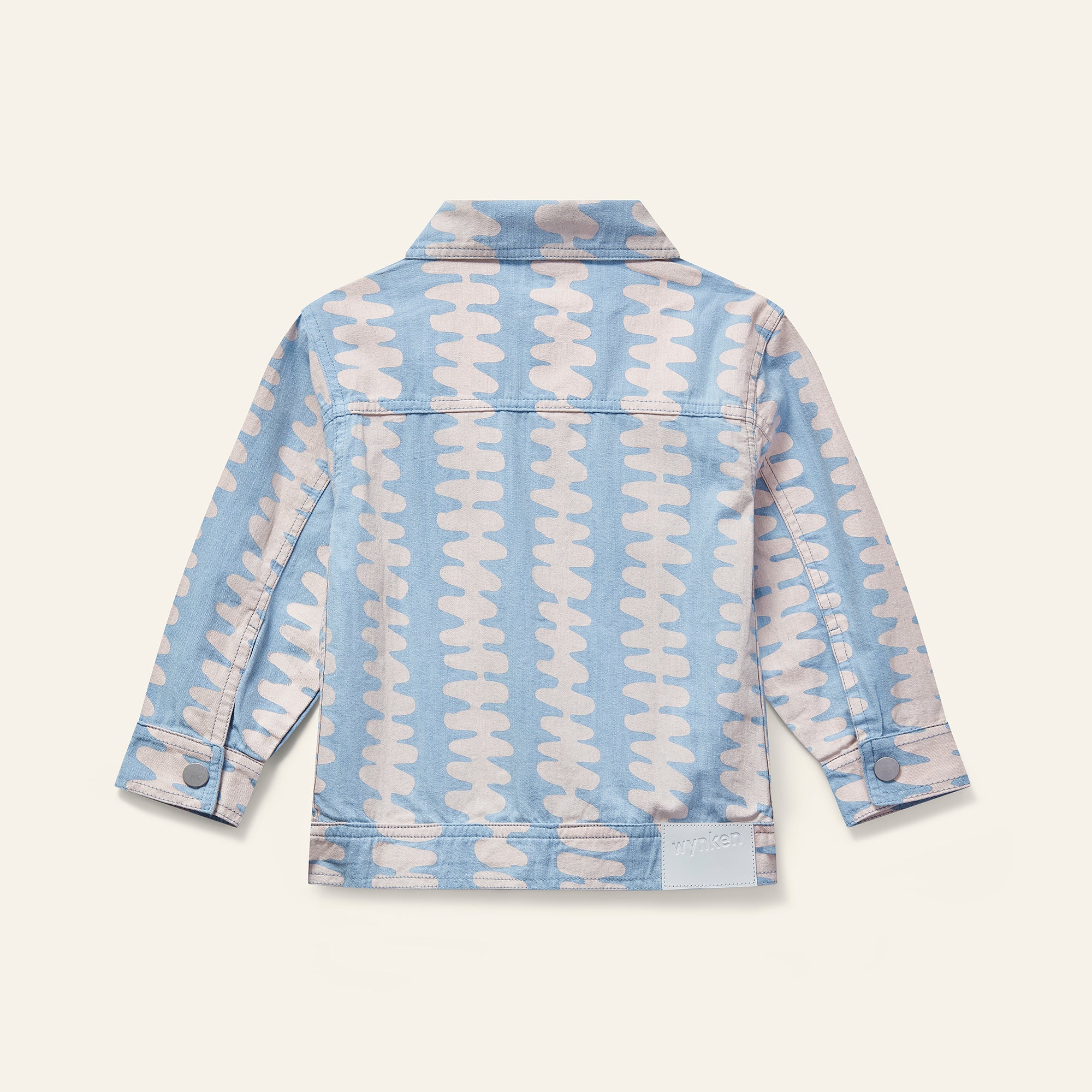 Denim Jacket - Soft Pink Stripe