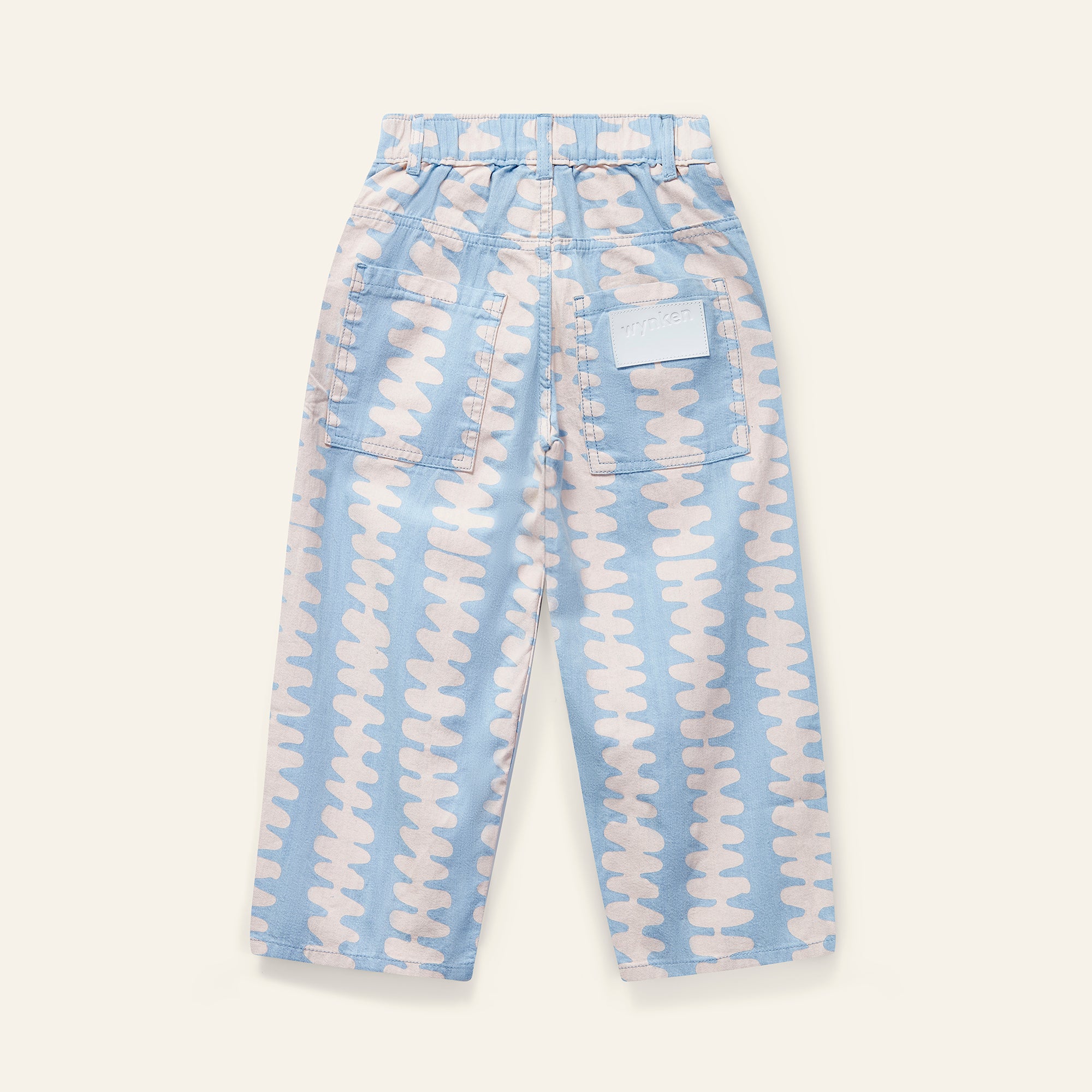 Square Pocket Jean - Soft Pink Stripe