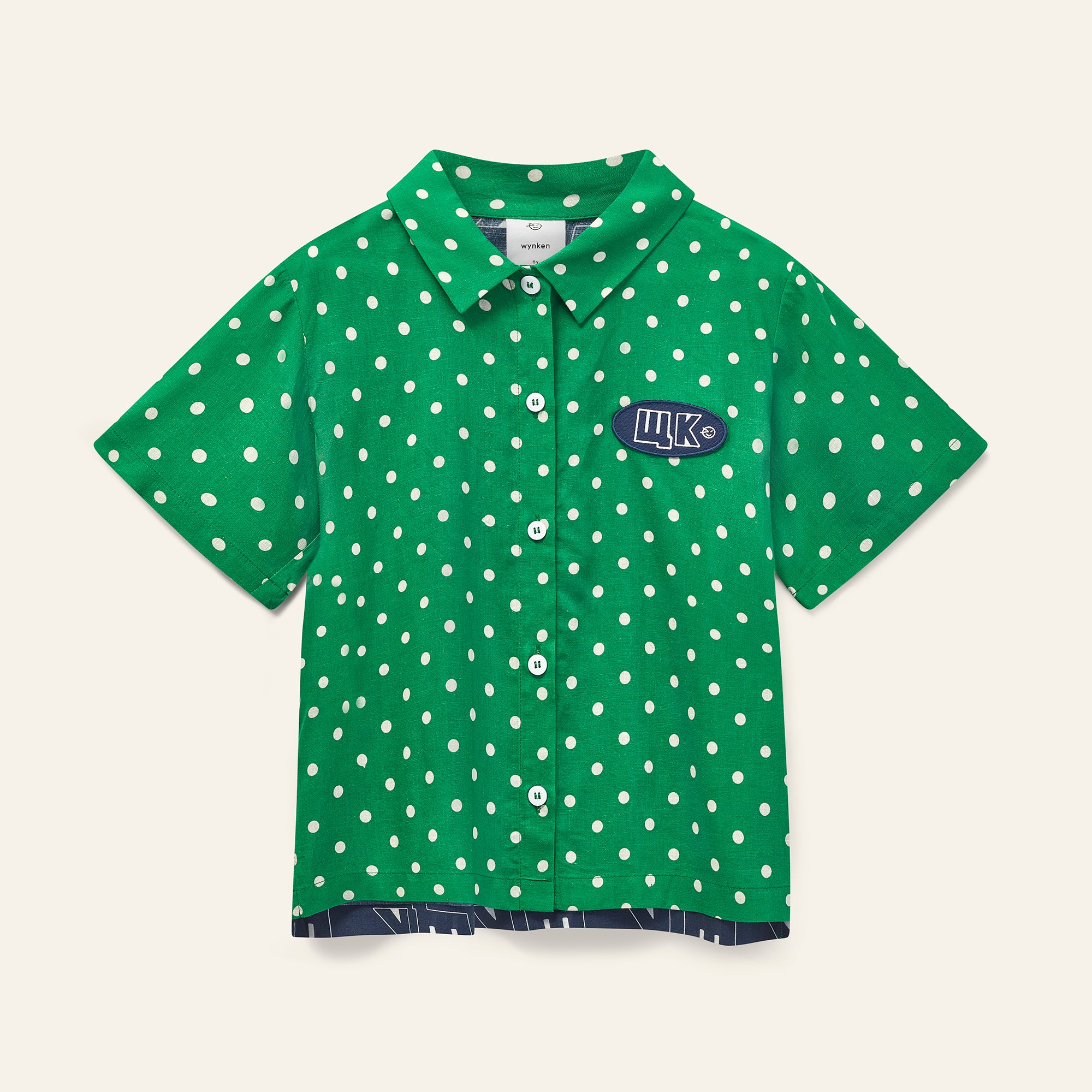 W.K Shirt - Fresh Green Polka Dot