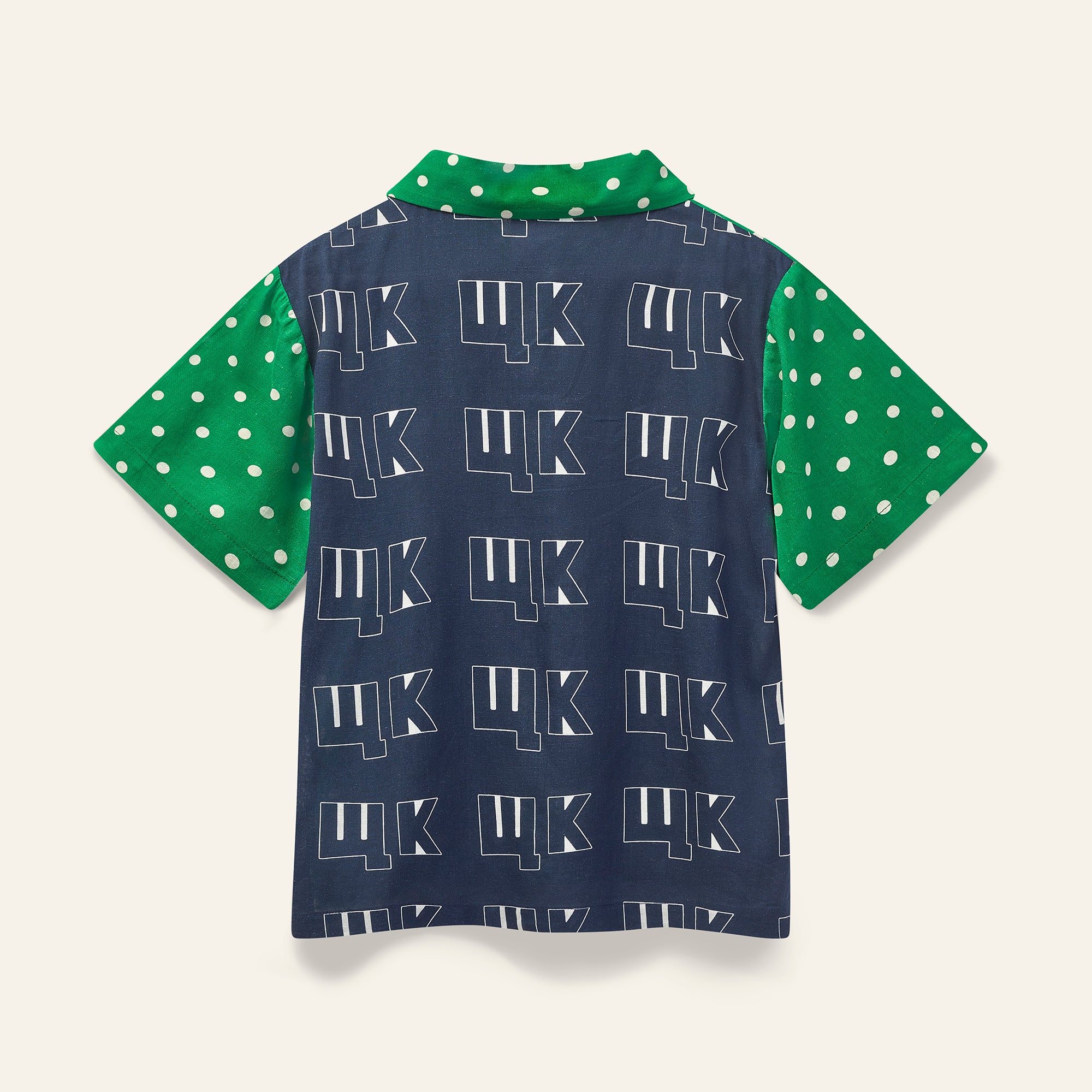 W.K Shirt - Fresh Green Polka Dot