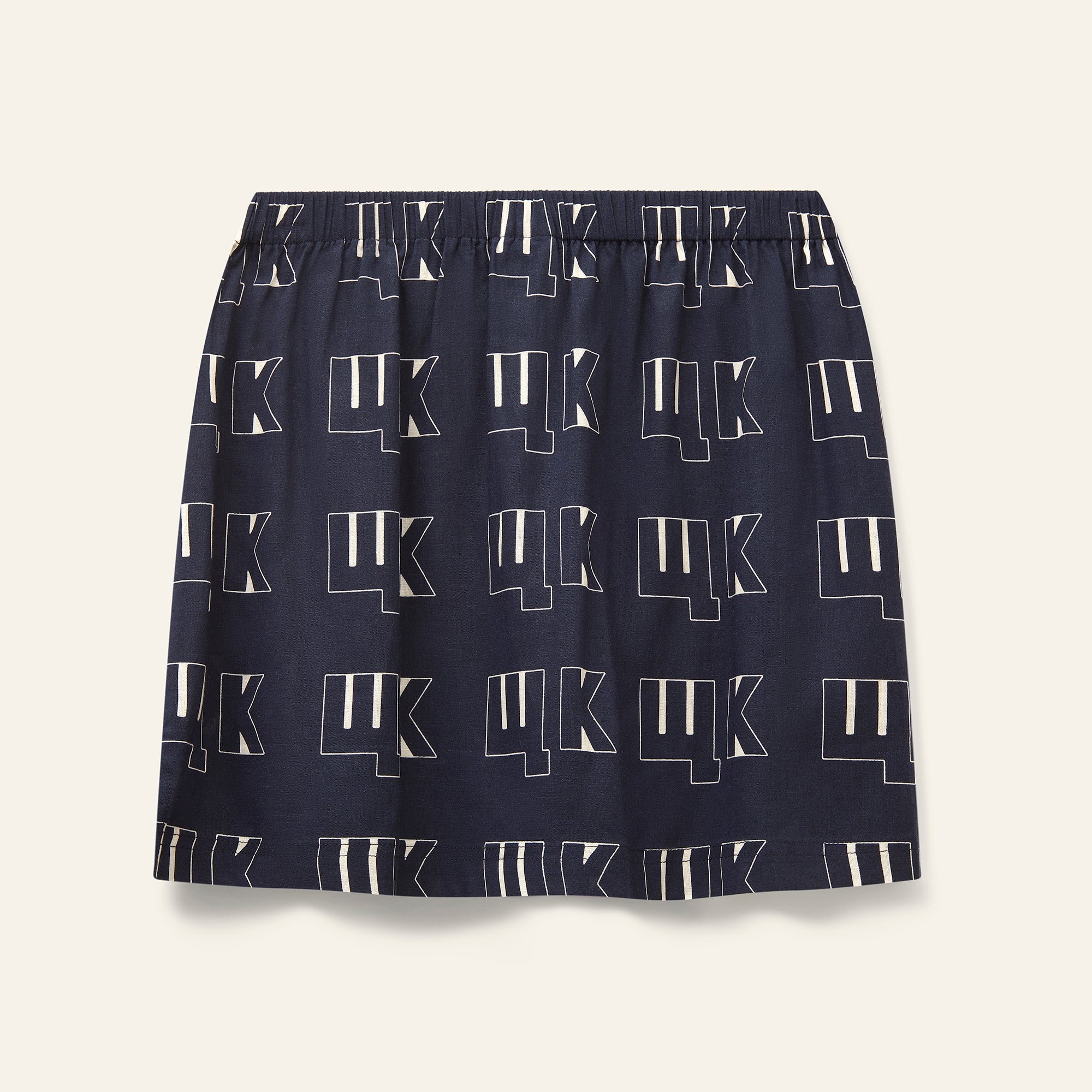 Polka Skirt - W.K Navy